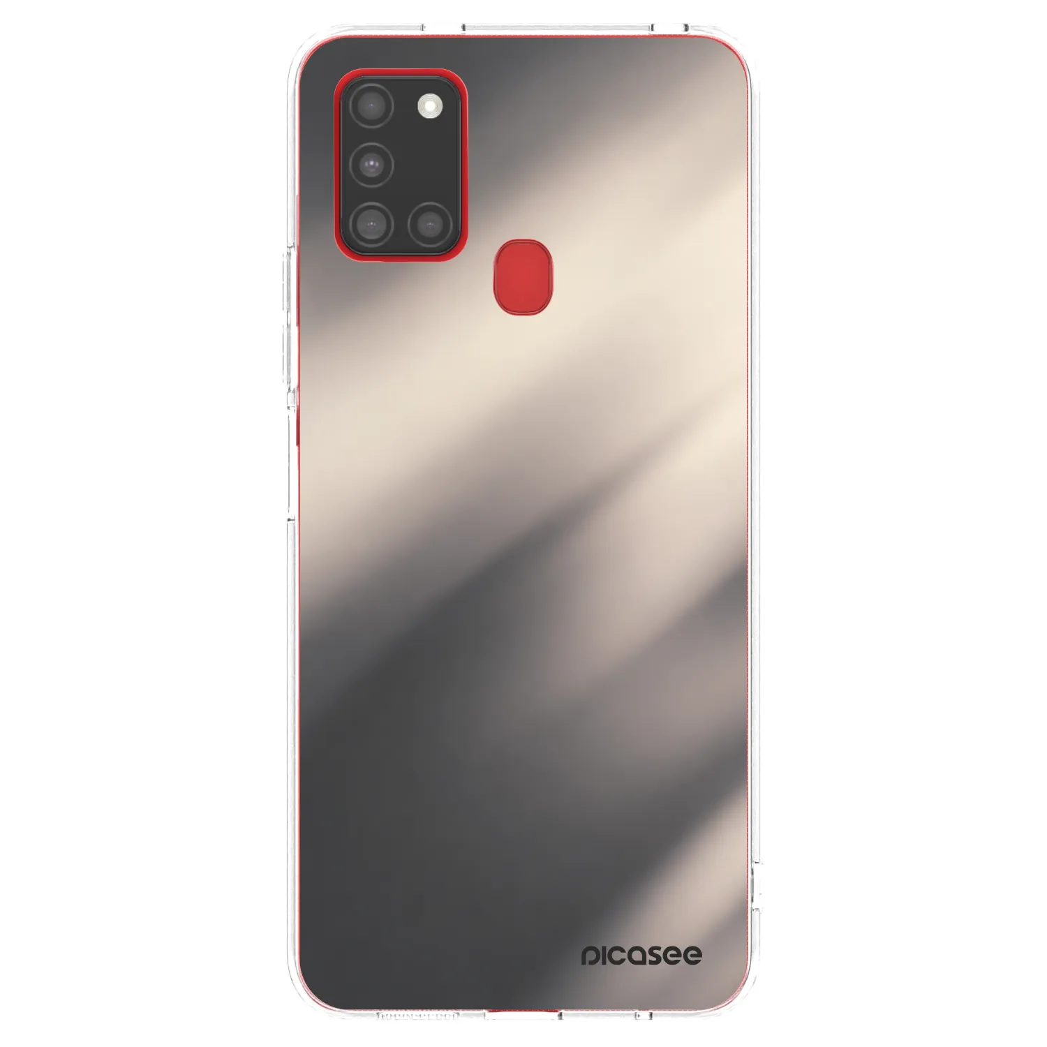 Picasee silikonový průhledný obal pro Samsung Galaxy A21s - Smoky Beige