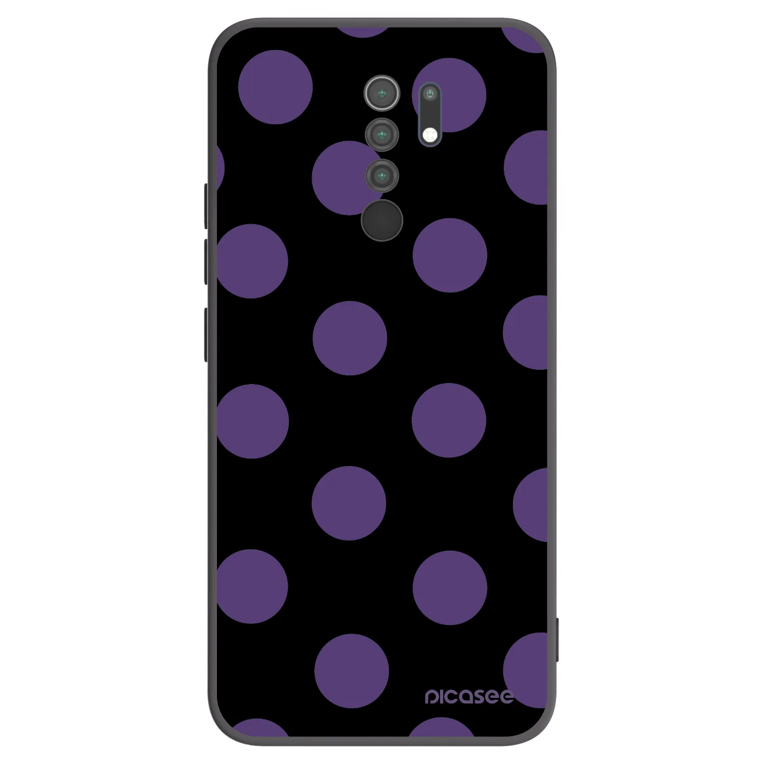 Picasee silikonový černý obal pro Xiaomi Redmi 9 - Big flickers