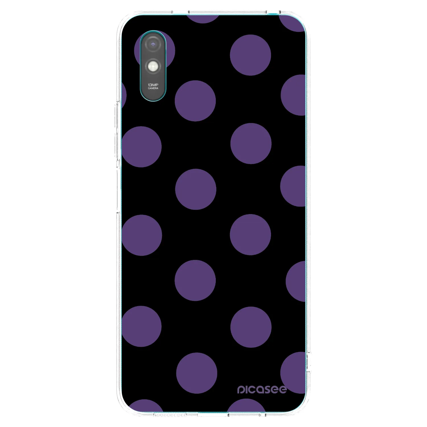 Picasee silikonový průhledný obal pro Xiaomi Redmi 9A - Big flickers