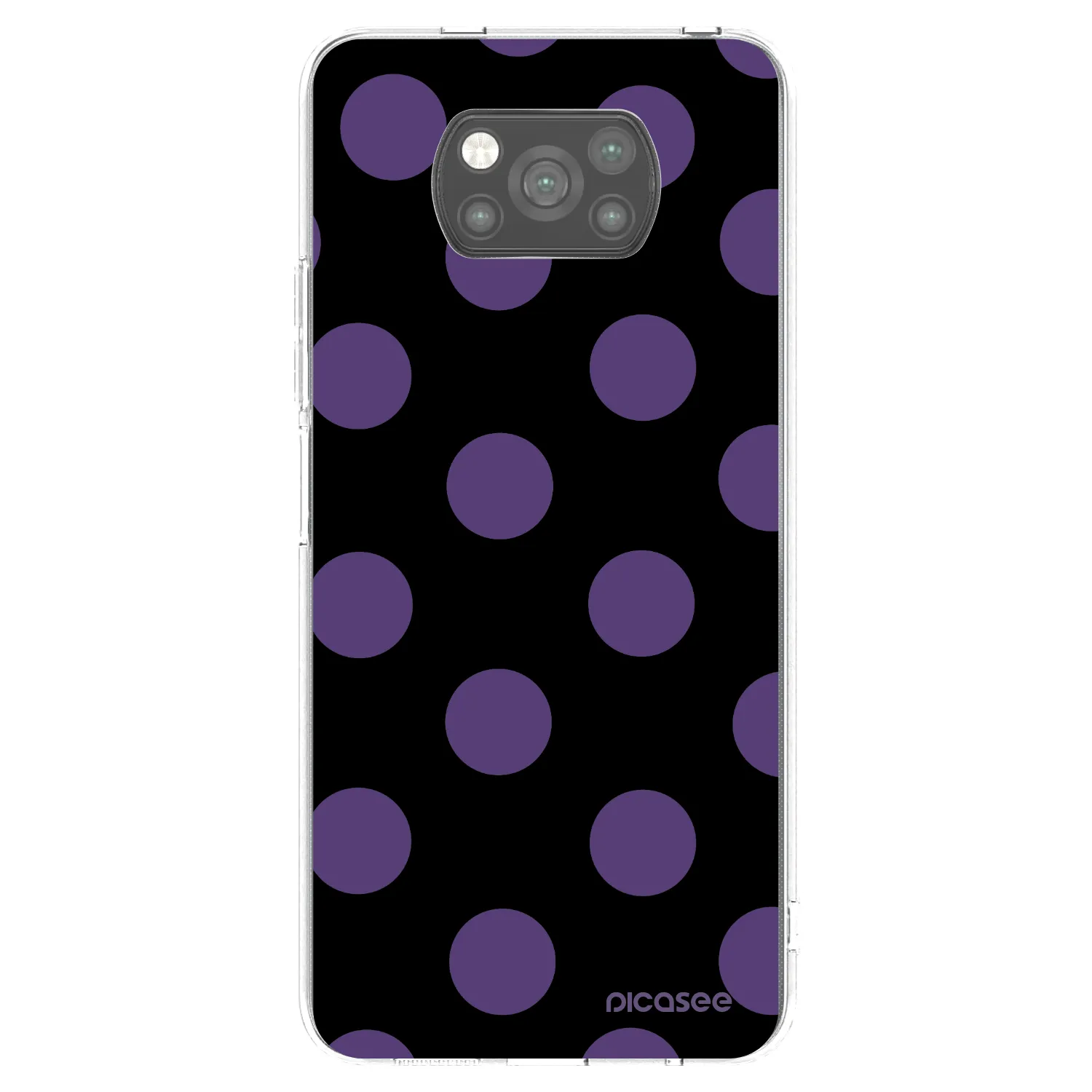 Picasee silikonový černý obal pro Xiaomi Poco X3 - Big flickers