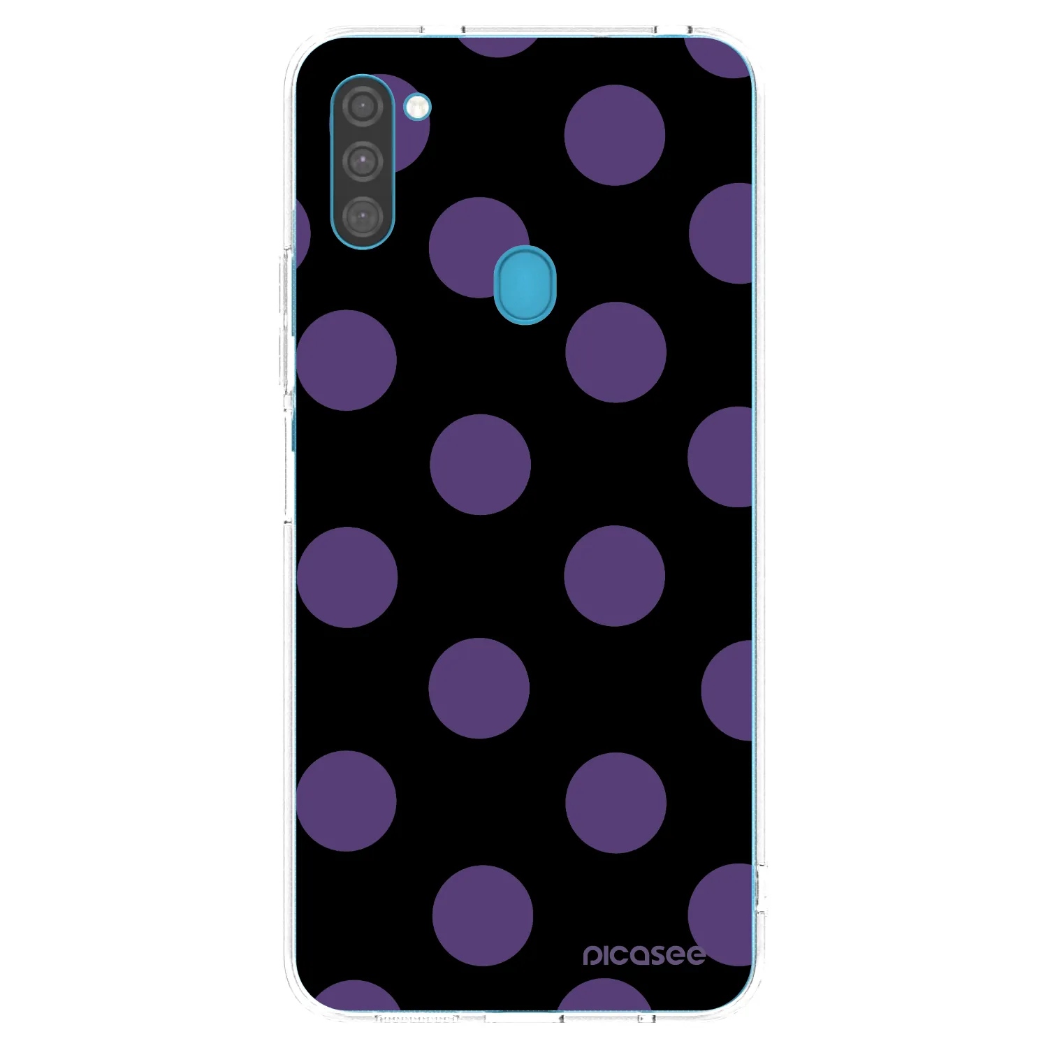 Picasee silikonový průhledný obal pro Samsung Galaxy M11 - Big flickers