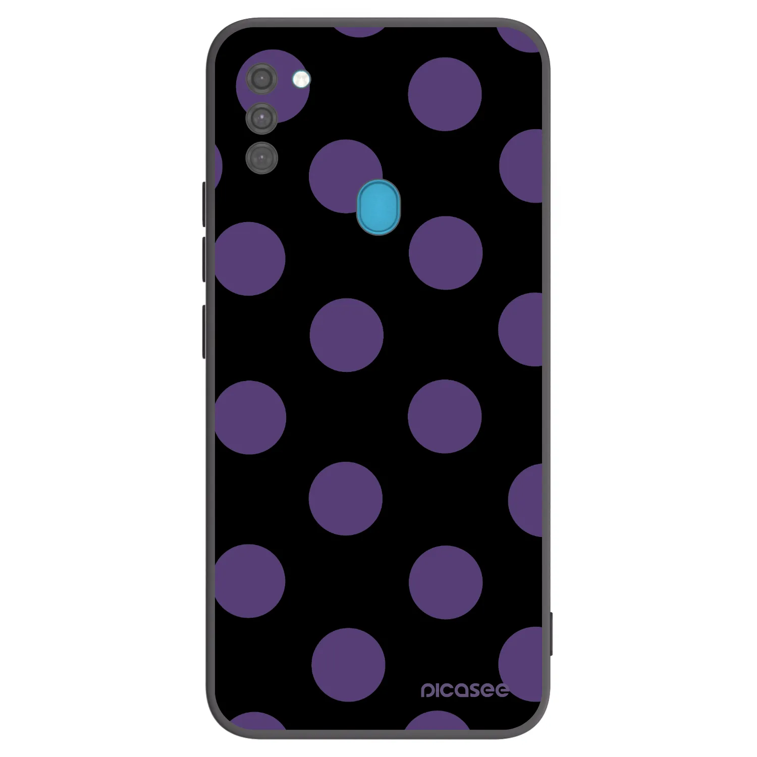 Picasee silikonový černý obal pro Samsung Galaxy M11 - Big flickers