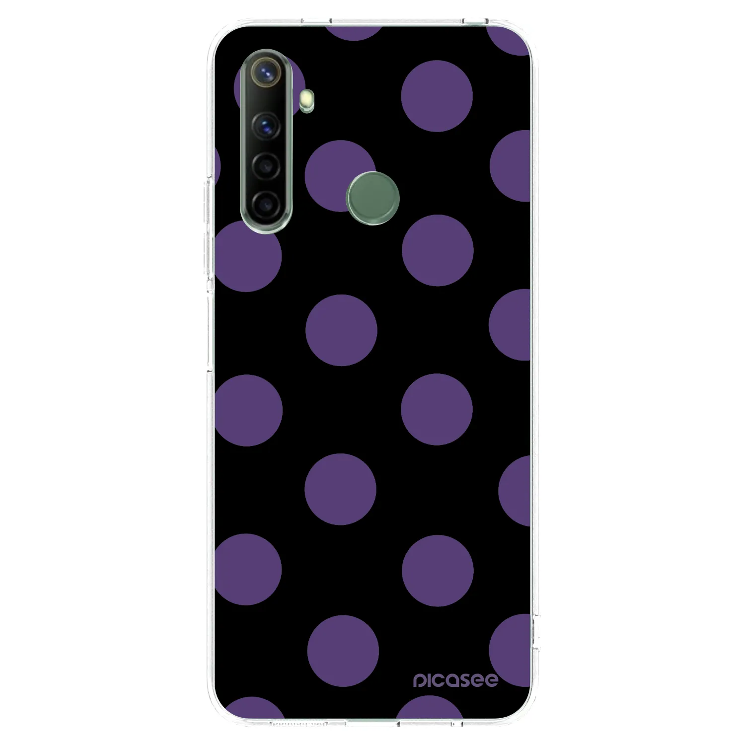 Picasee silikonový průhledný obal pro Realme 6i - Big flickers