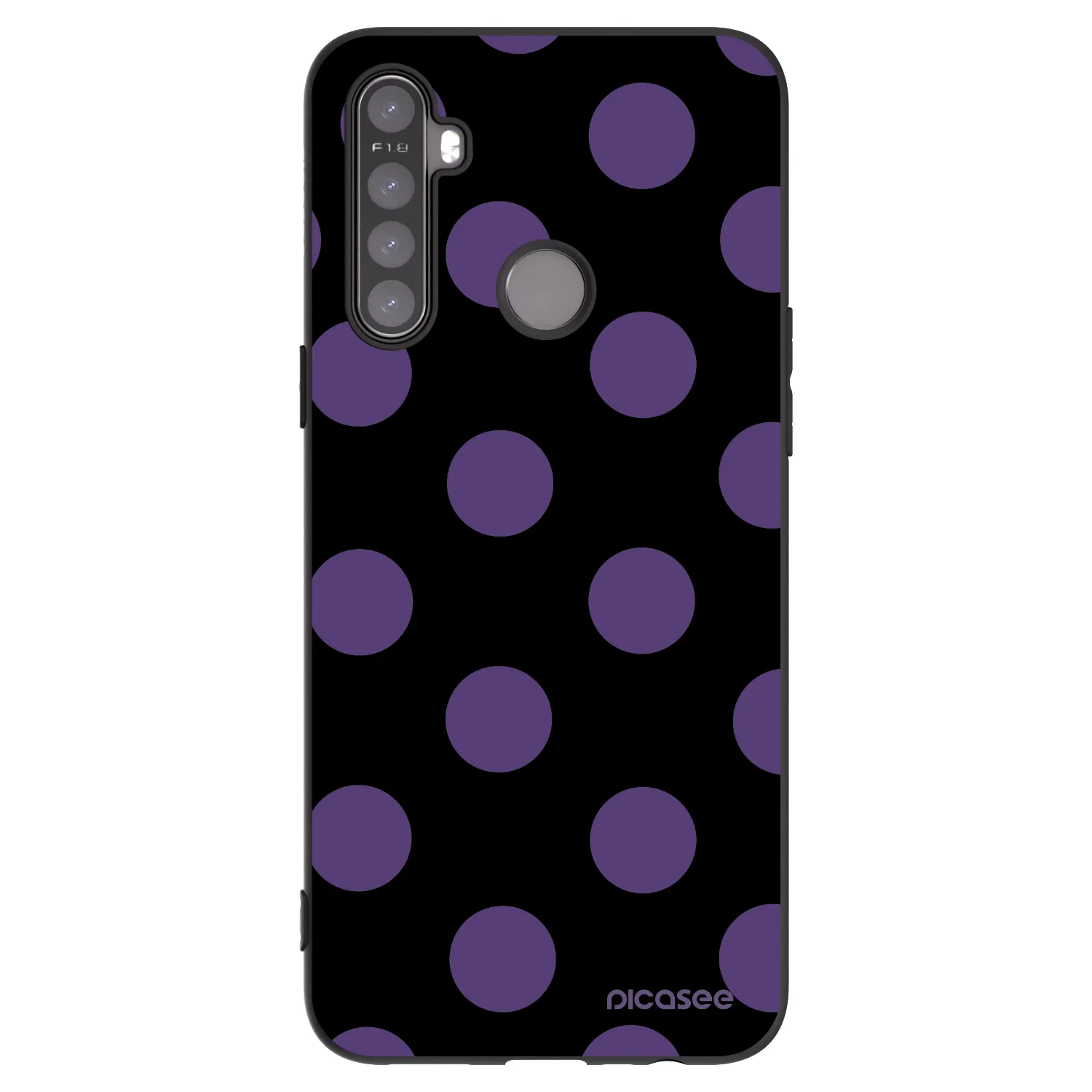 Picasee silikonový černý obal pro Realme 5 - Big flickers