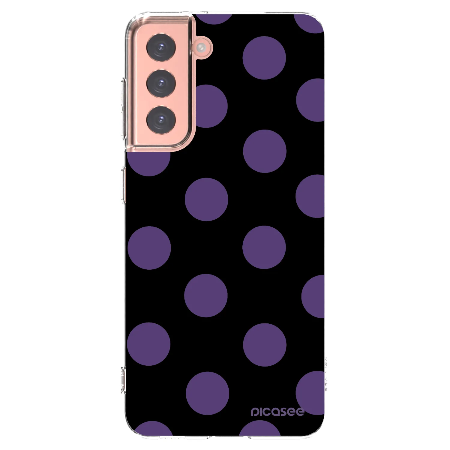 Picasee silikonový průhledný obal pro Samsung Galaxy S21 5G G991B - Big flickers