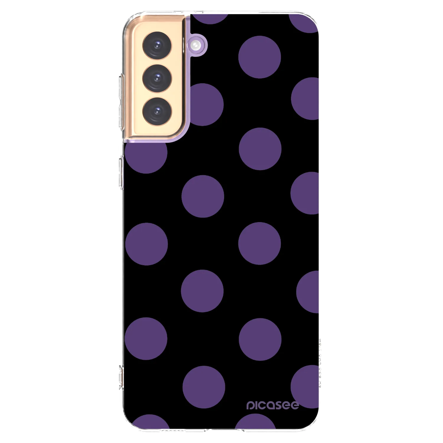 Picasee silikonový průhledný obal pro Samsung Galaxy S21+ 5G G996F - Big flickers