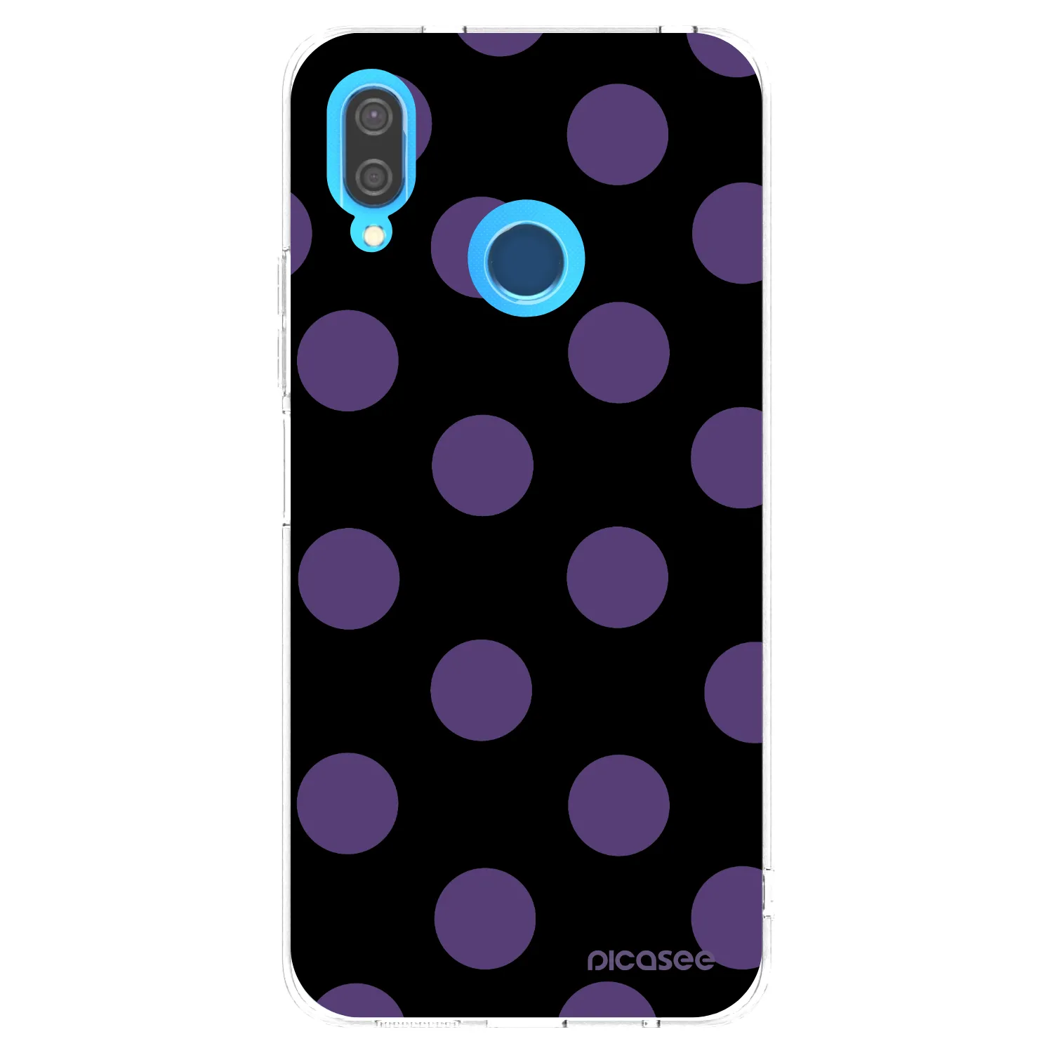 Picasee silikonový průhledný obal pro Huawei P20 Lite - Big flickers