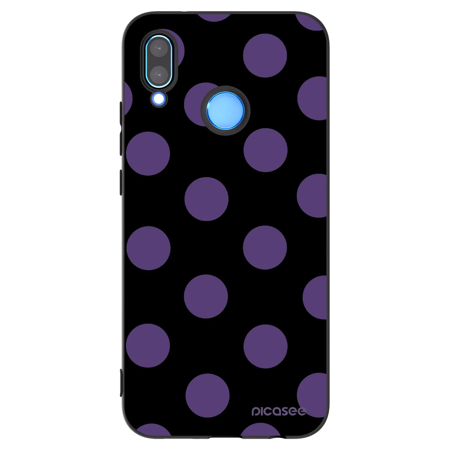 Picasee silikonový černý obal pro Huawei P20 Lite - Big flickers