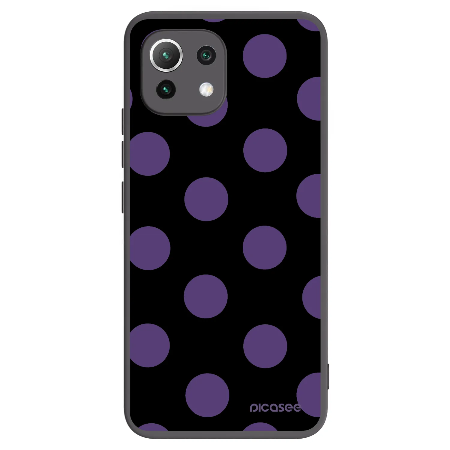 Picasee silikonový černý obal pro Xiaomi Mi 11 Lite - Big flickers