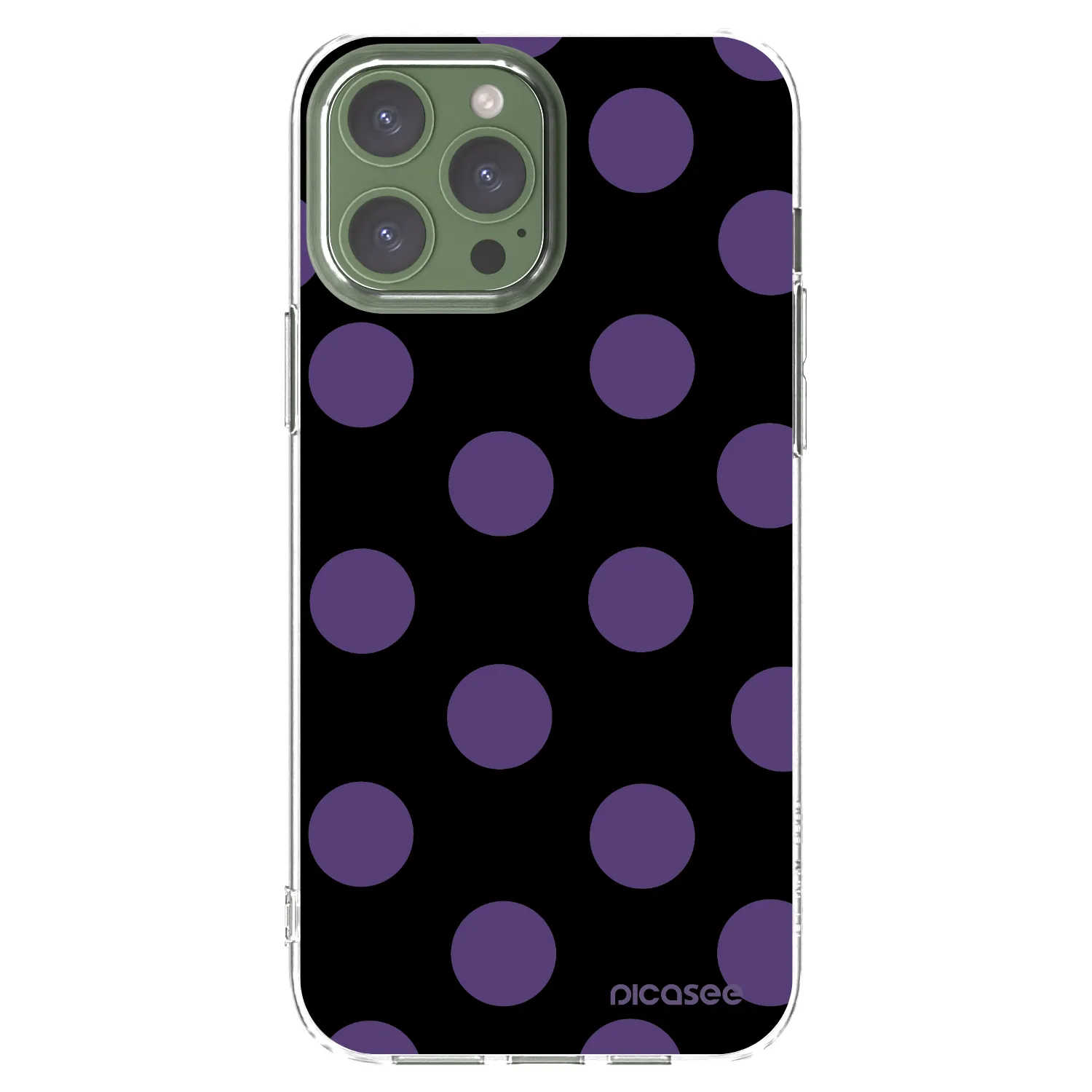 Picasee silikonový průhledný obal pro Apple iPhone 13 Pro Max - Big flickers