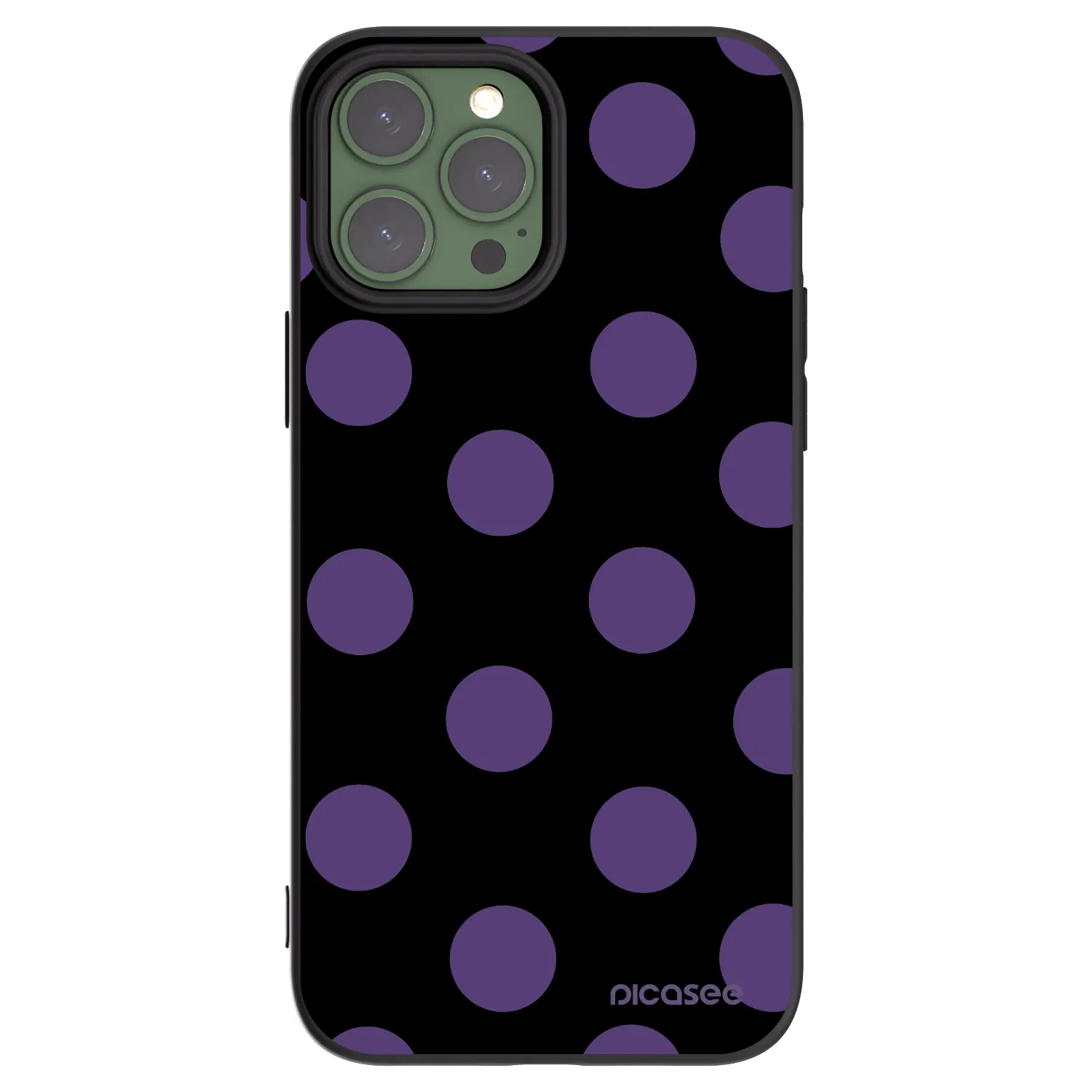 Picasee silikonový černý obal pro Apple iPhone 13 Pro Max - Big flickers
