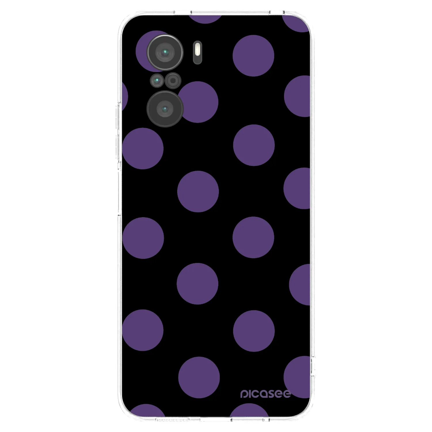Picasee silikonový průhledný obal pro Xiaomi Poco F3 - Big flickers