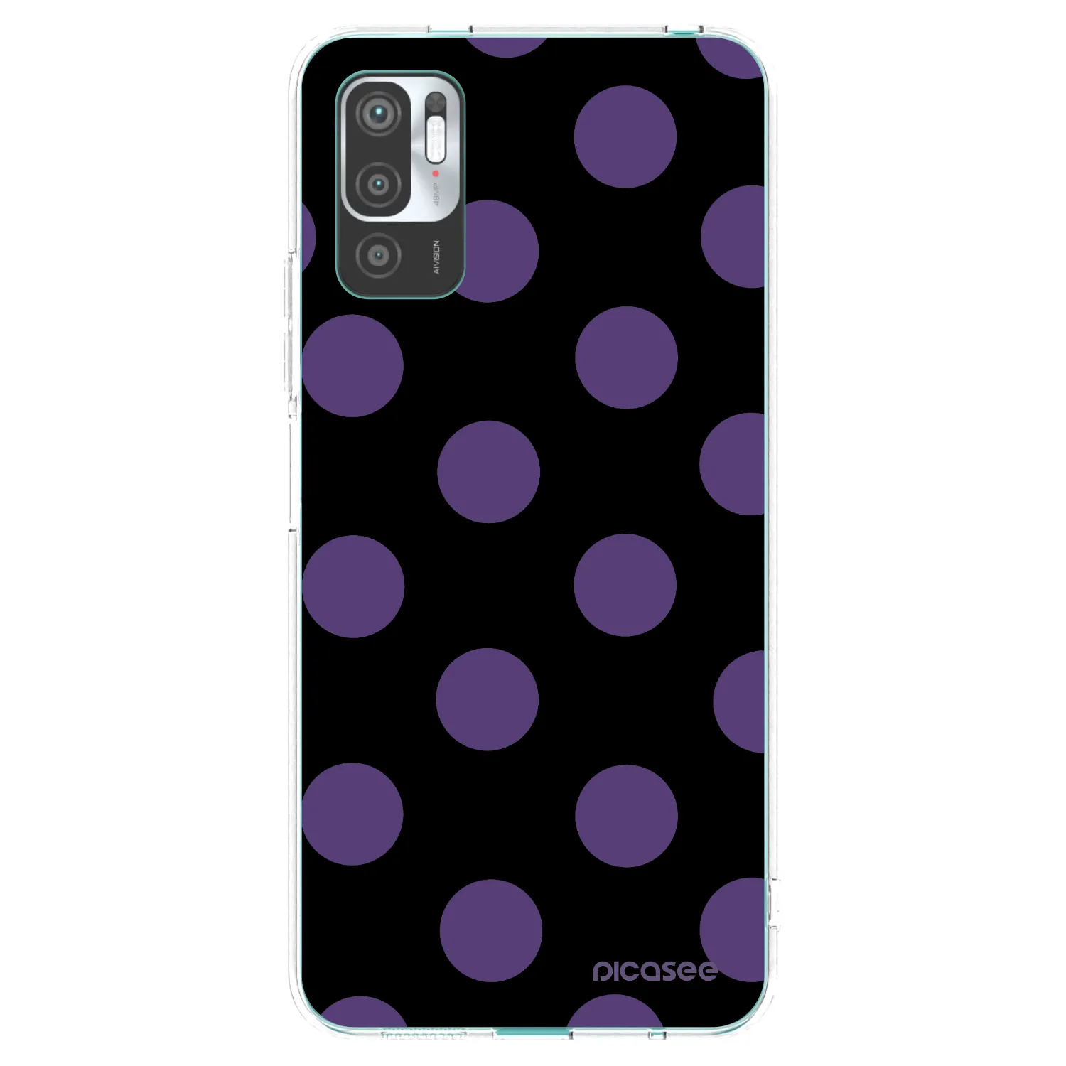 Picasee silikonový průhledný obal pro Xiaomi Redmi Note 10 5G - Big flickers