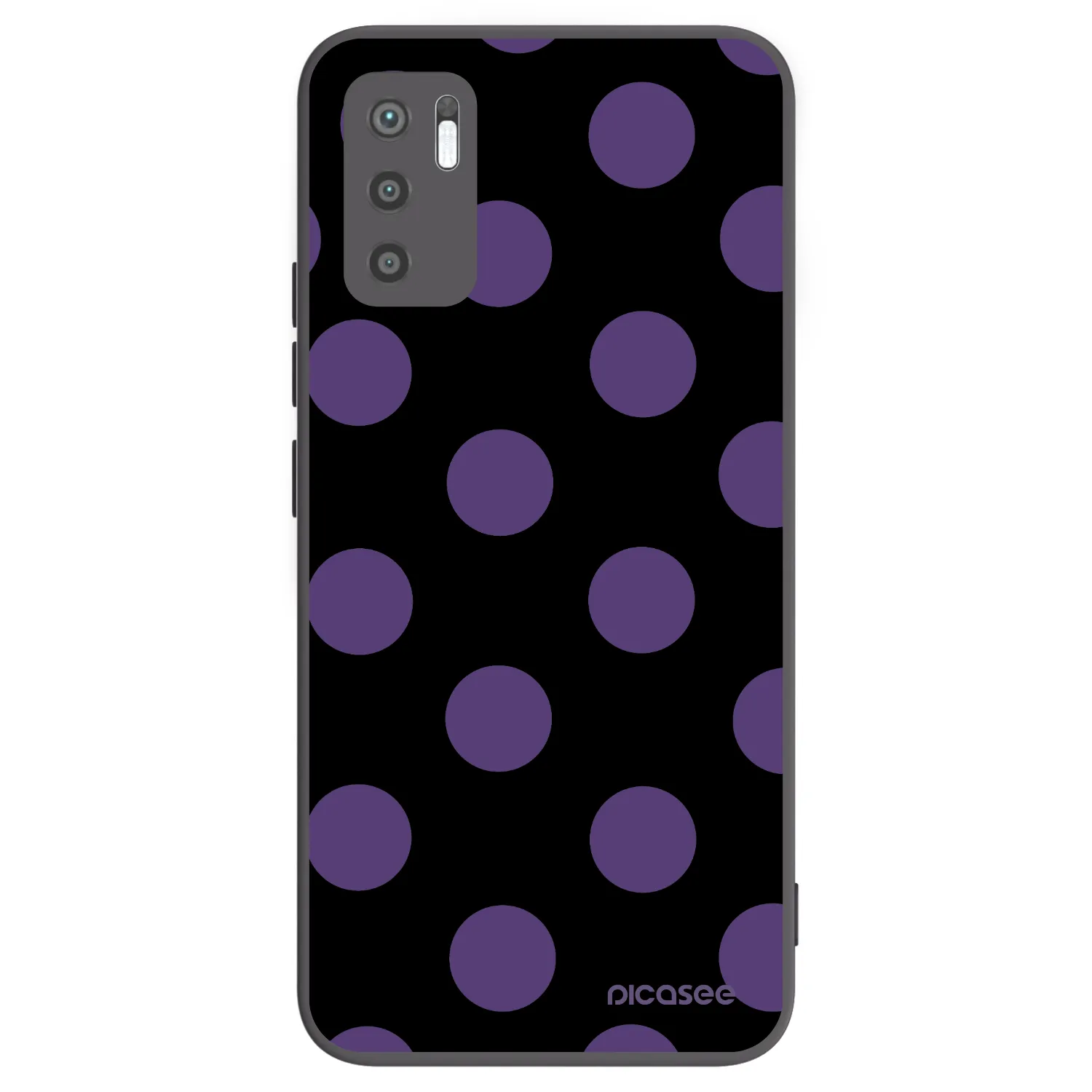 Picasee silikonový černý obal pro Xiaomi Redmi Note 10 5G - Big flickers