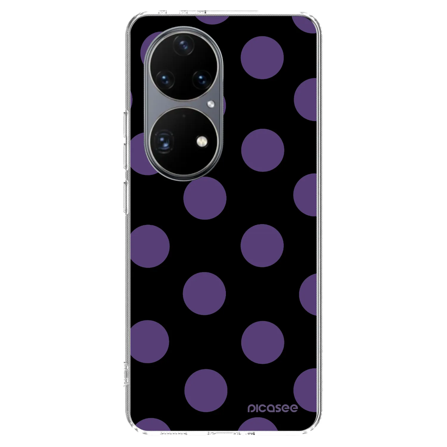 Picasee silikonový průhledný obal pro Huawei P50 - Big flickers
