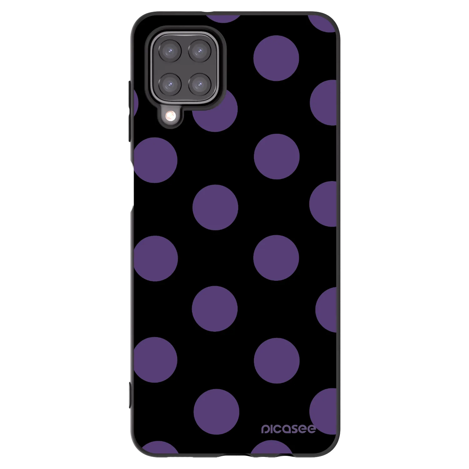 Picasee silikonový černý obal pro Samsung Galaxy M12 M127F - Big flickers