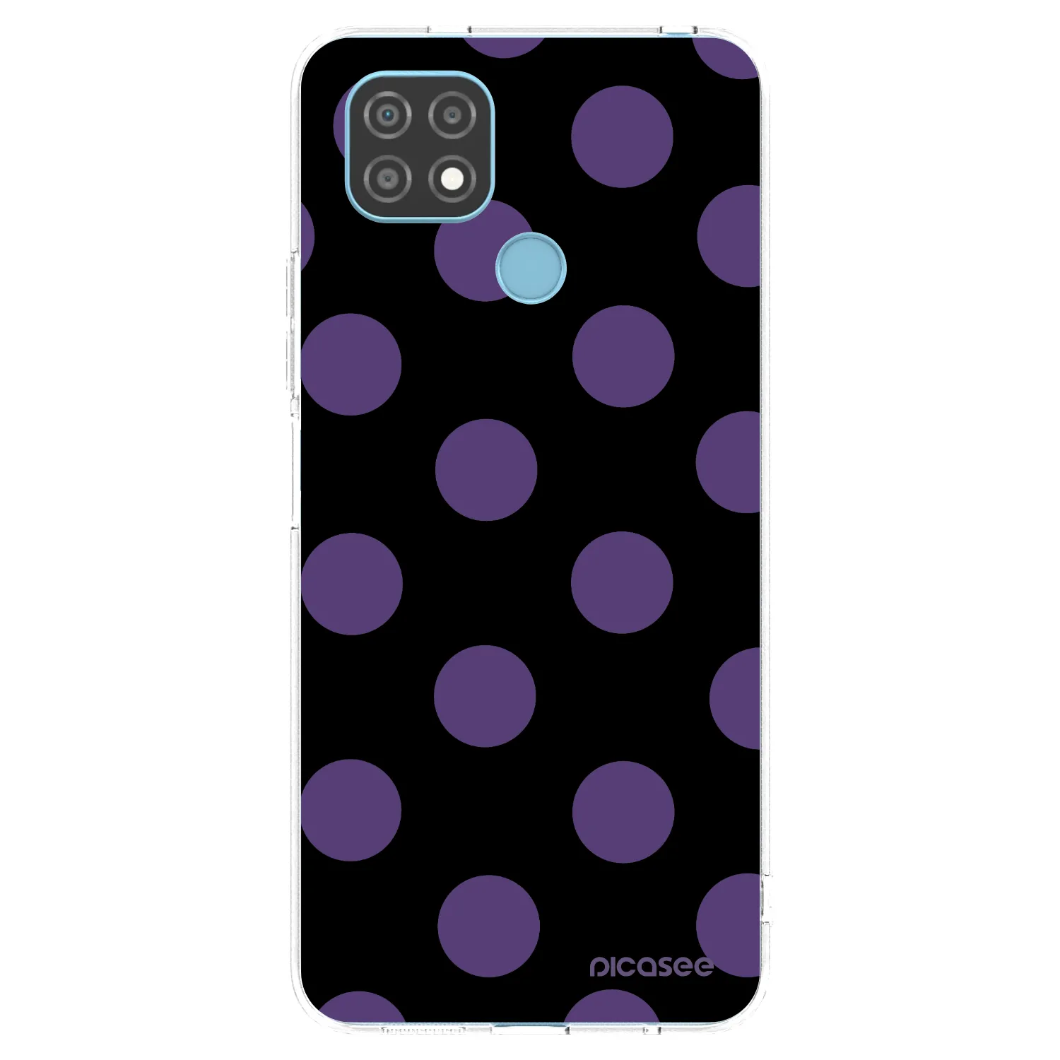 Picasee silikonový průhledný obal pro Realme C21 - Big flickers