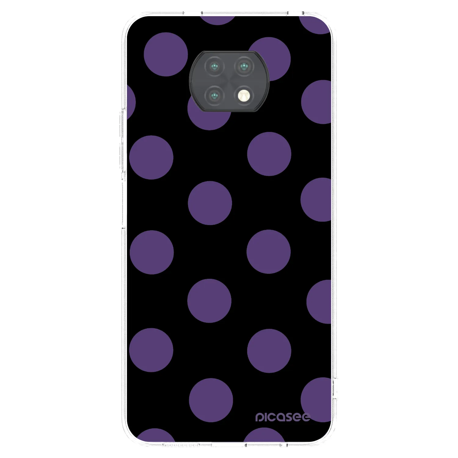 Picasee silikonový průhledný obal pro Xiaomi Redmi Note 9T - Big flickers