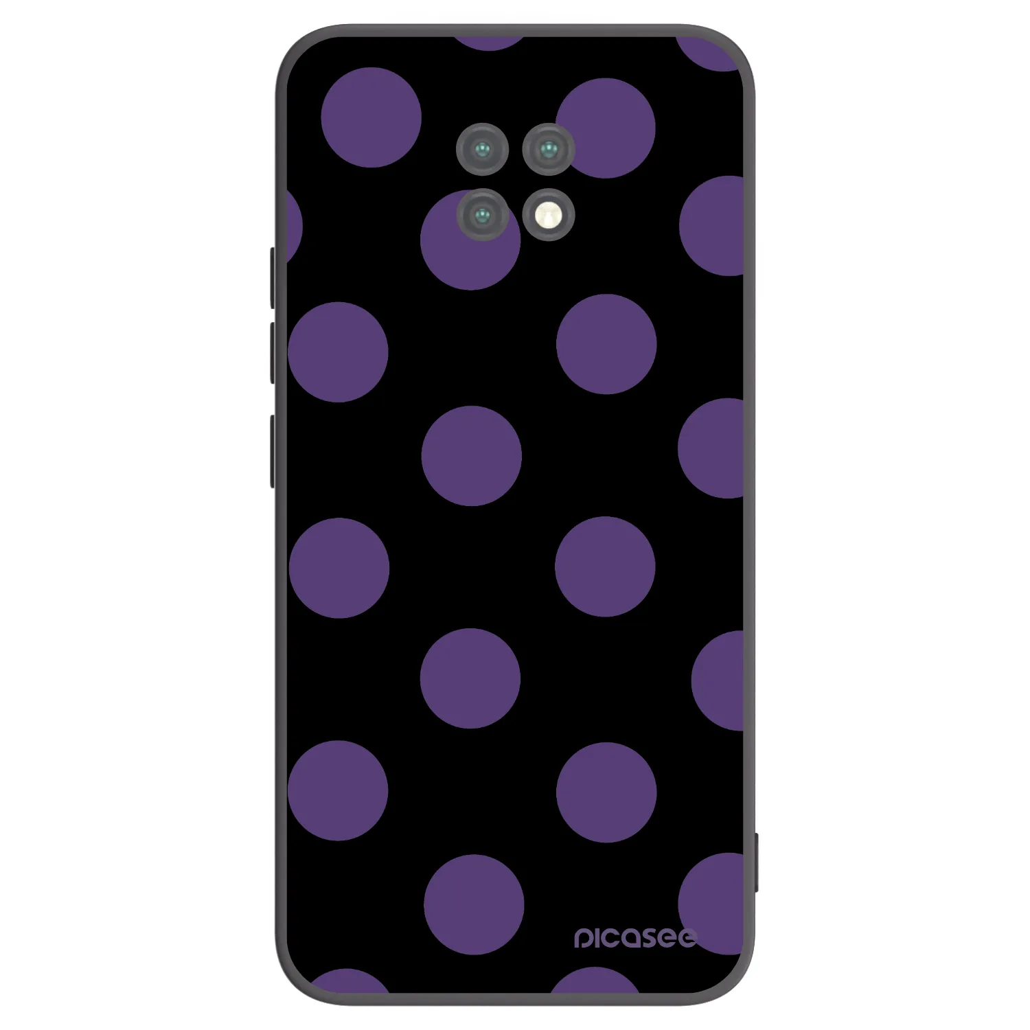 Picasee silikonový černý obal pro Xiaomi Redmi Note 9T - Big flickers