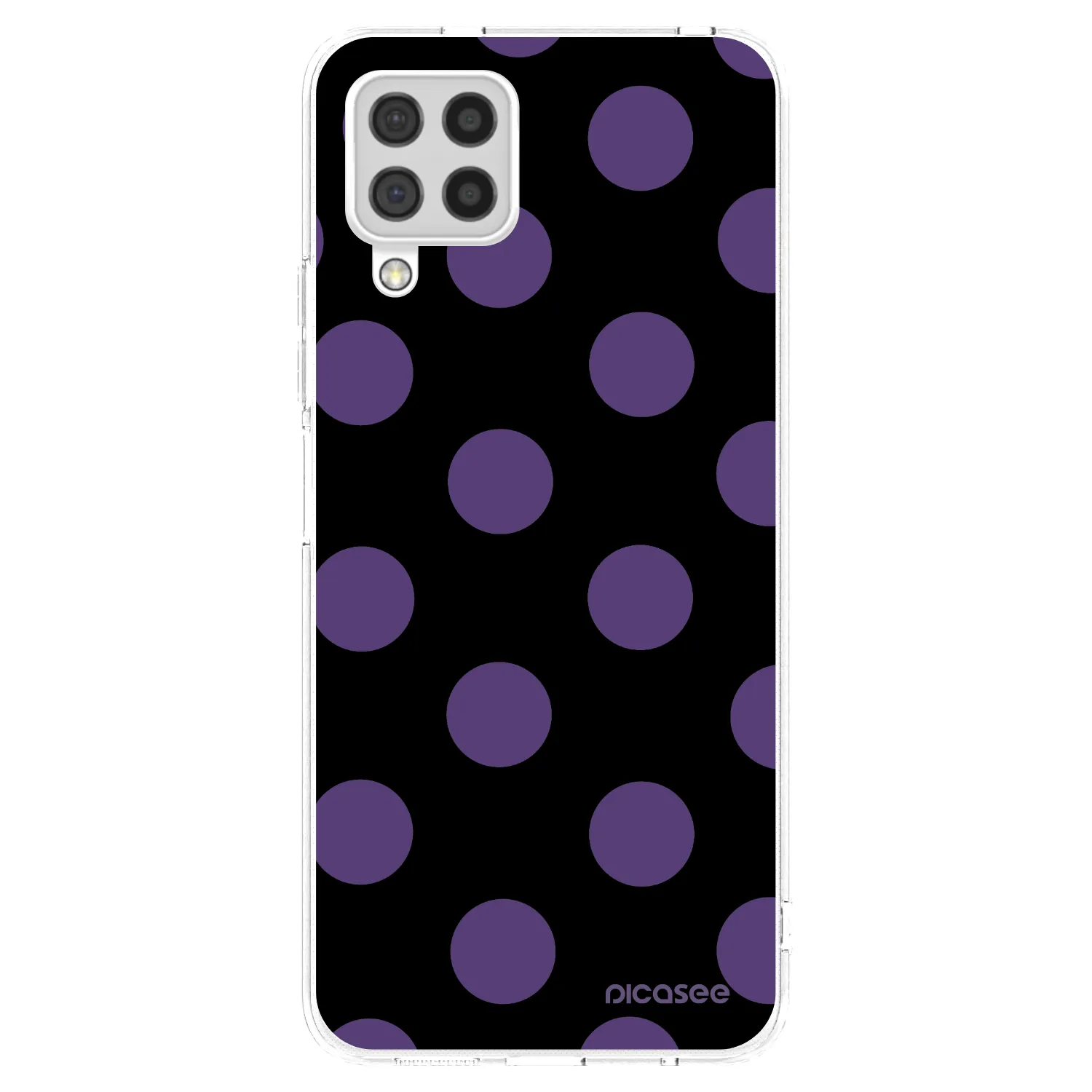 Picasee silikonový průhledný obal pro Samsung Galaxy A22 A225F 4G - Big flickers
