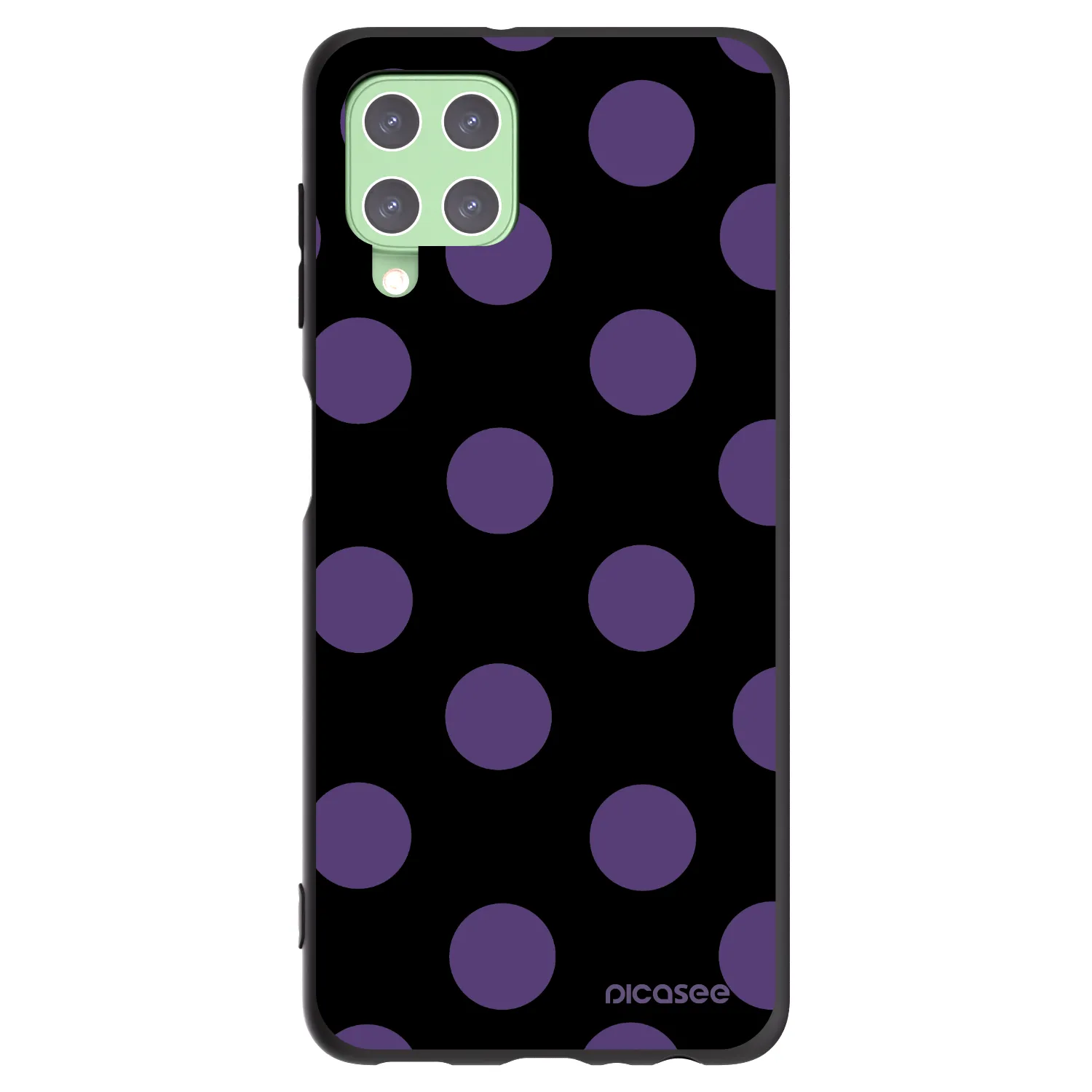 Picasee silikonový černý obal pro Samsung Galaxy A22 A225F 4G - Big flickers