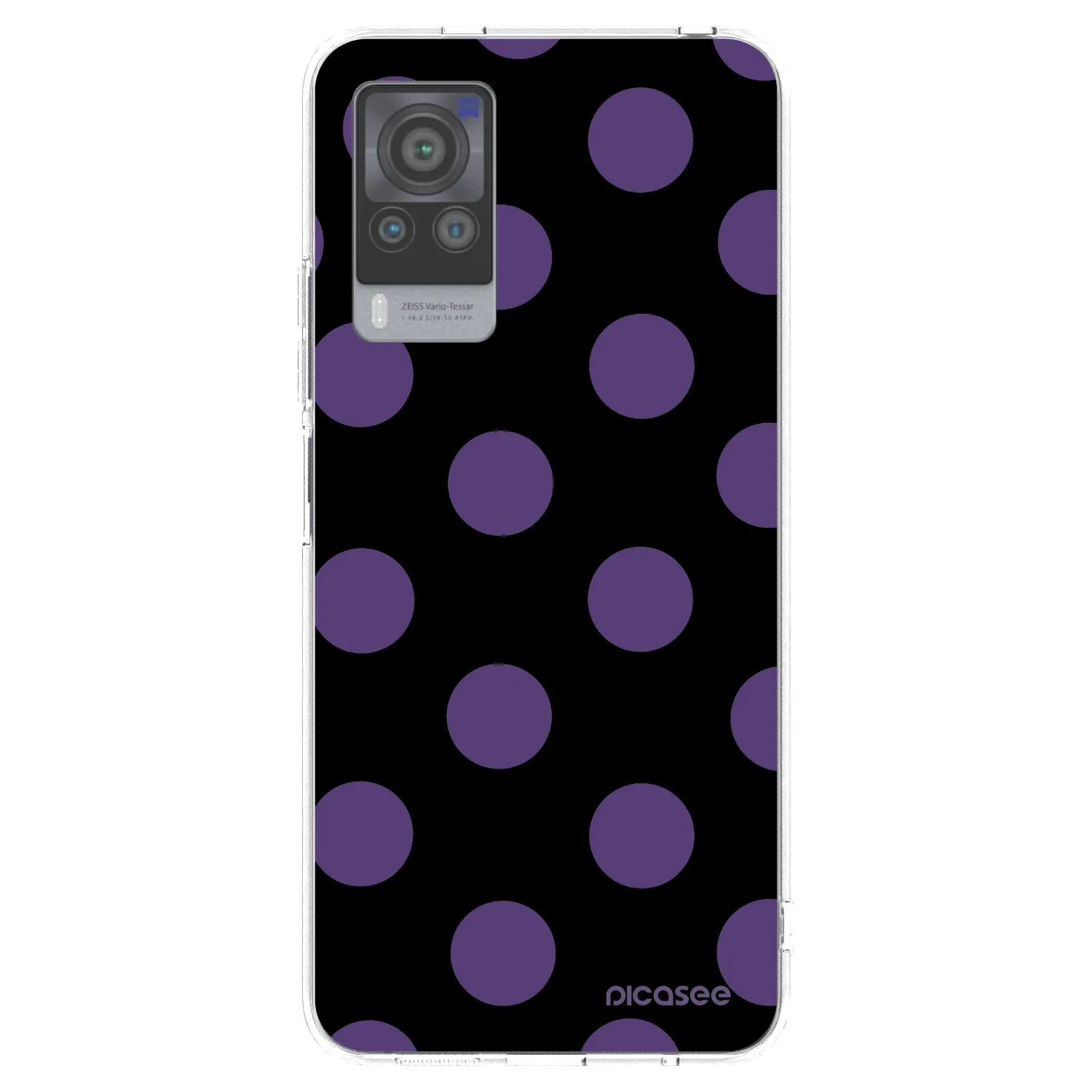 Picasee silikonový průhledný obal pro Vivo X60 Pro 5G - Big flickers