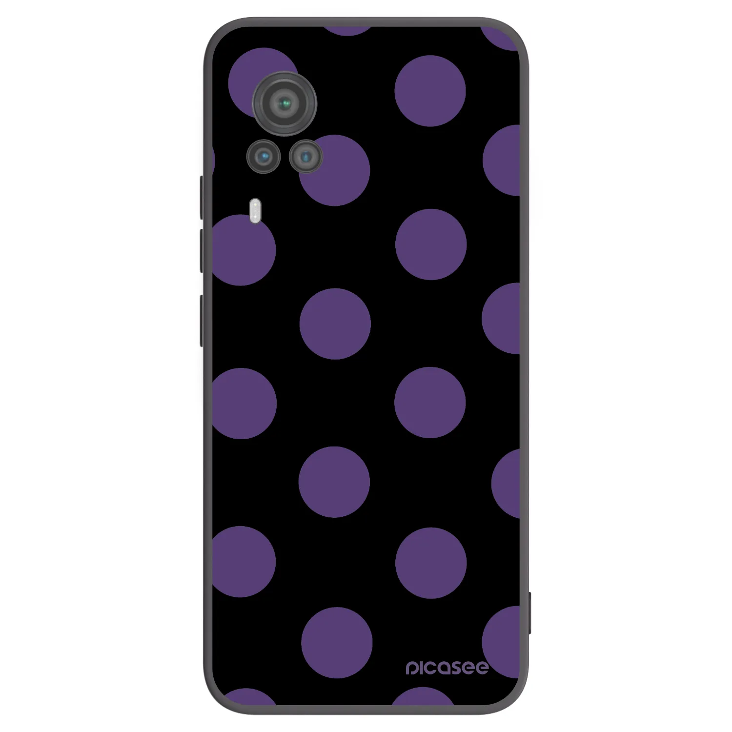 Picasee silikonový černý obal pro Vivo X60 Pro 5G - Big flickers