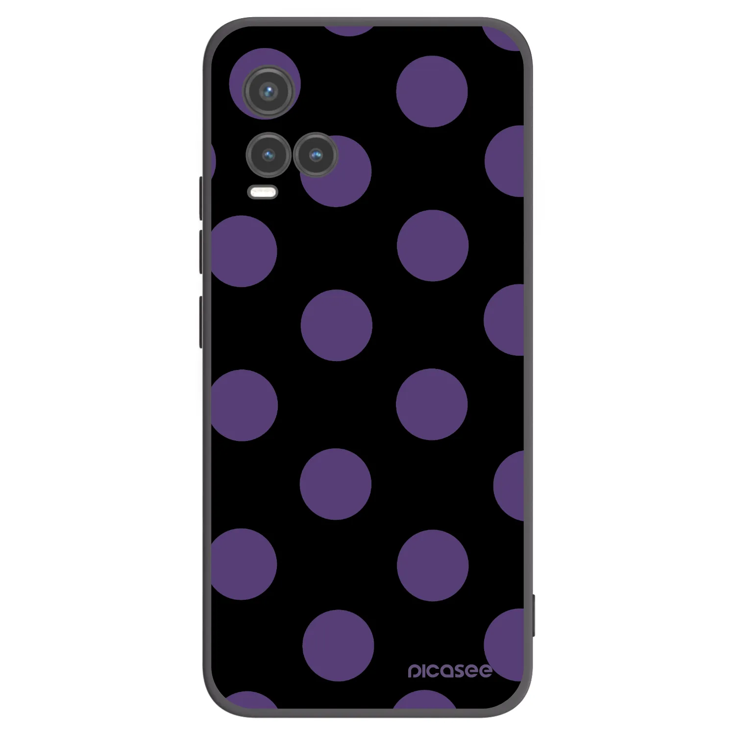 Picasee silikonový černý obal pro Vivo Y33s - Big flickers