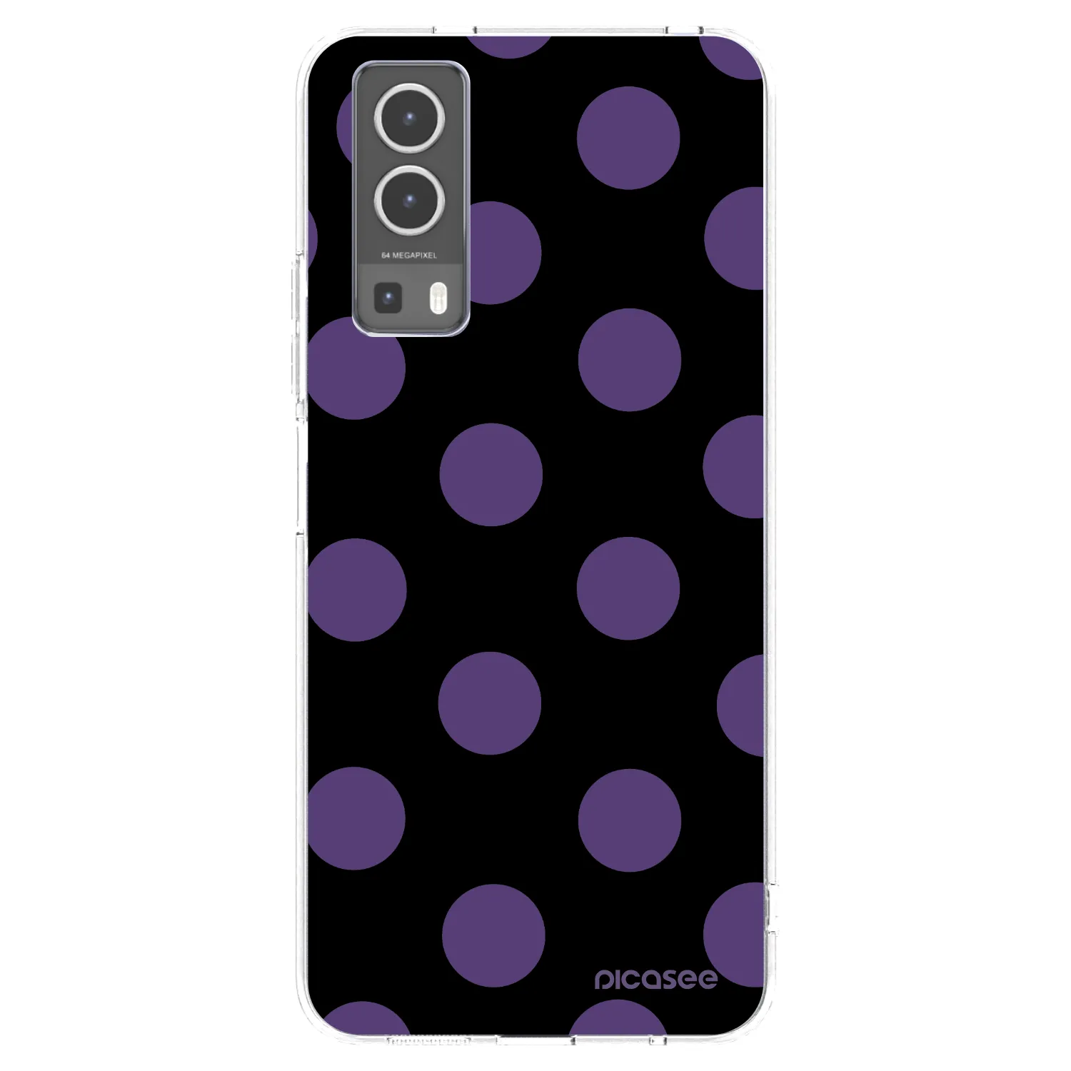 Picasee silikonový průhledný obal pro Vivo Y72 5G - Big flickers