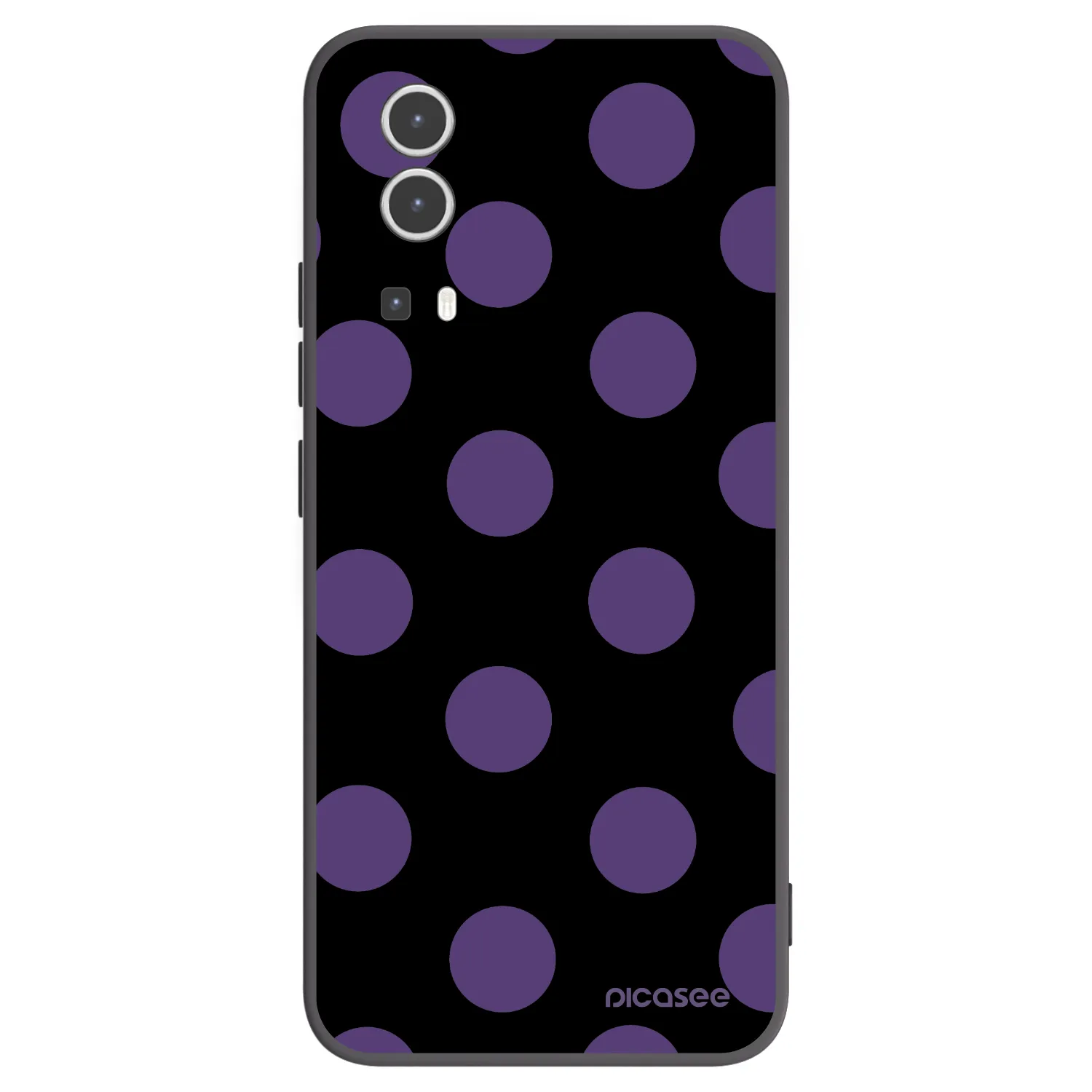 Picasee silikonový černý obal pro Vivo Y72 5G - Big flickers