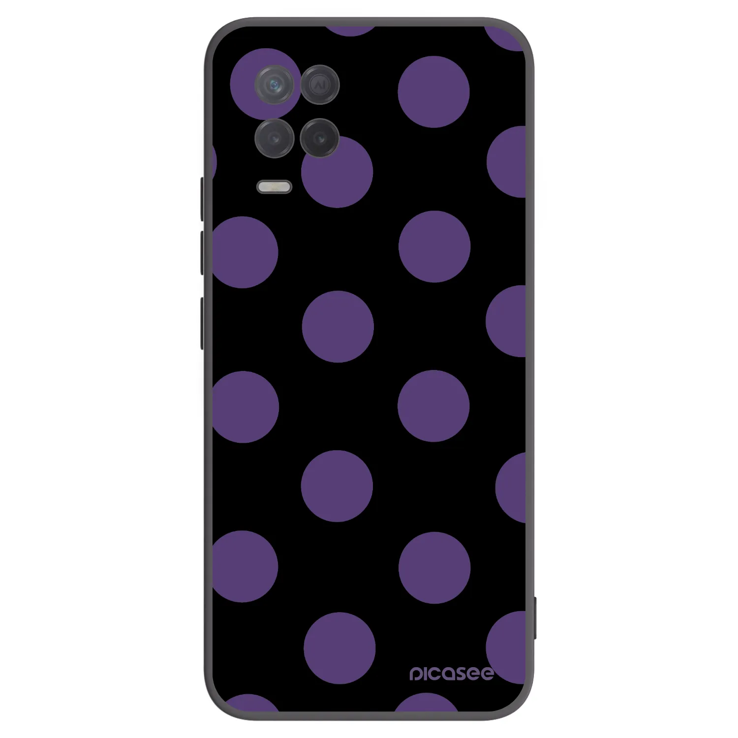 Picasee silikonový černý obal pro Realme 8 5G - Big flickers