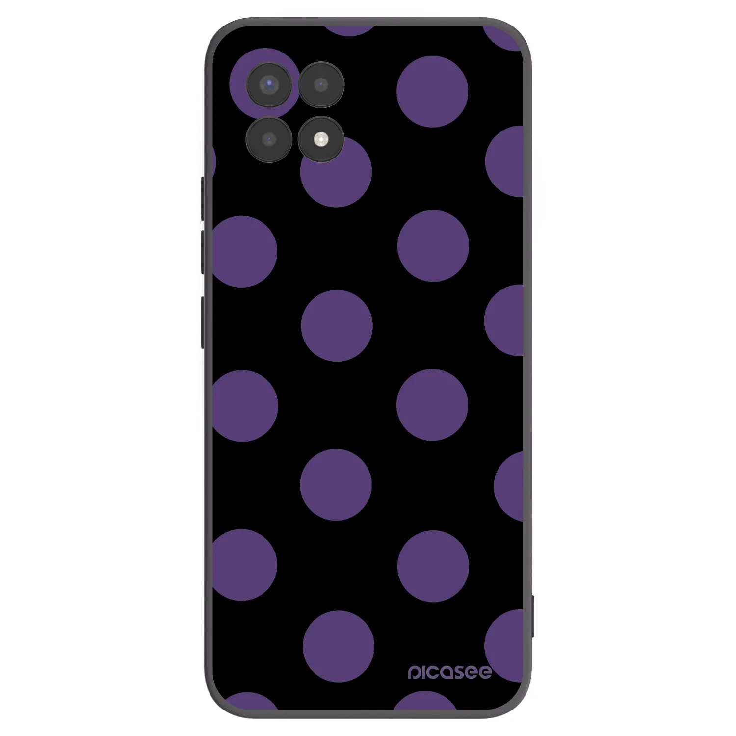 Picasee silikonový černý obal pro Realme 8i - Big flickers