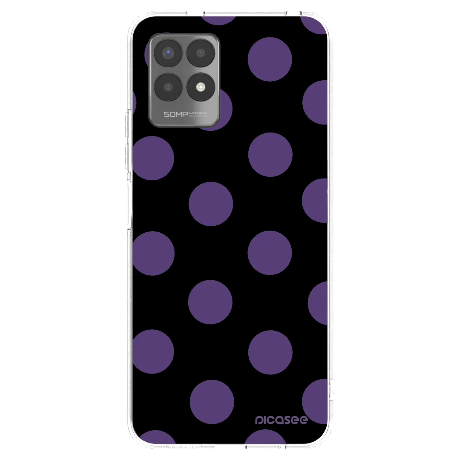 Picasee silikonový průhledný obal pro Realme 8i - Big flickers