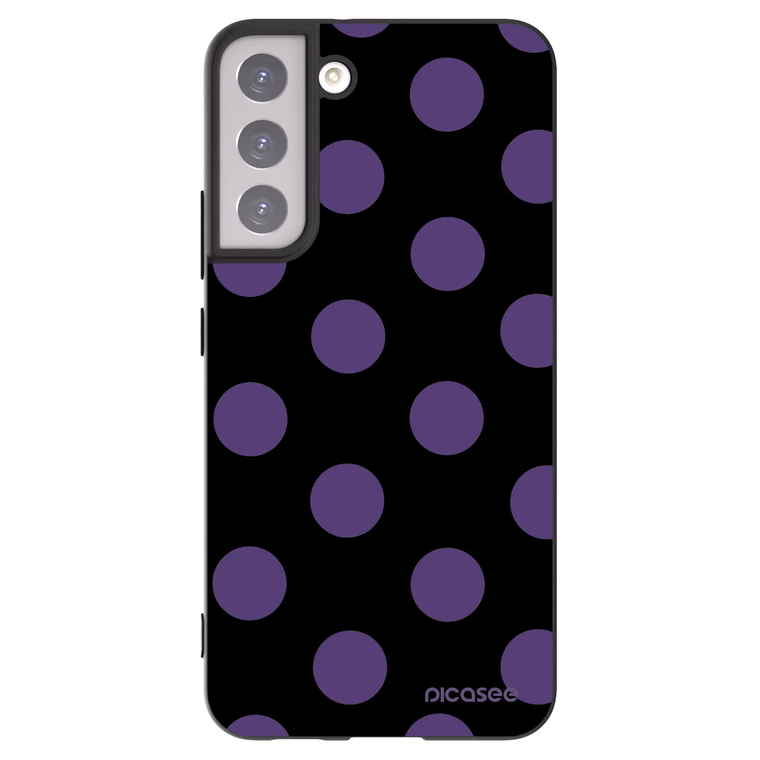 Picasee silikonový černý obal pro Samsung Galaxy S22+ 5G - Big flickers