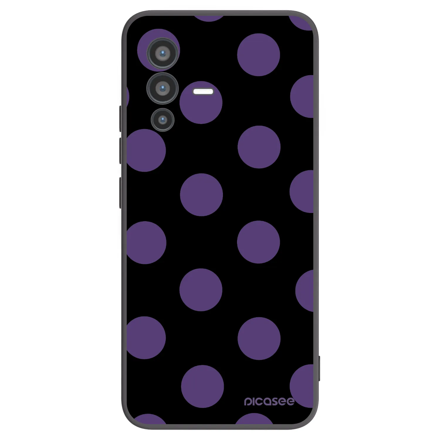 Picasee silikonový černý obal pro Vivo V23 5G - Big flickers