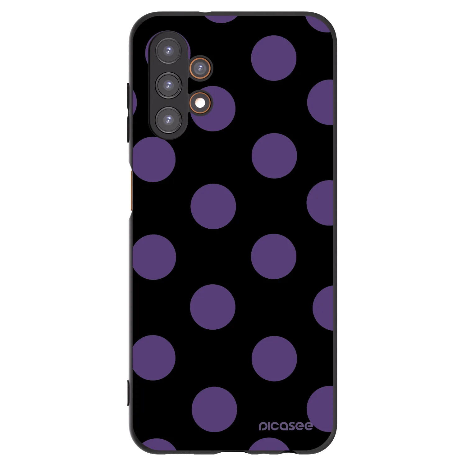 Picasee silikonový černý obal pro Samsung Galaxy A13 4G A135 - Big flickers