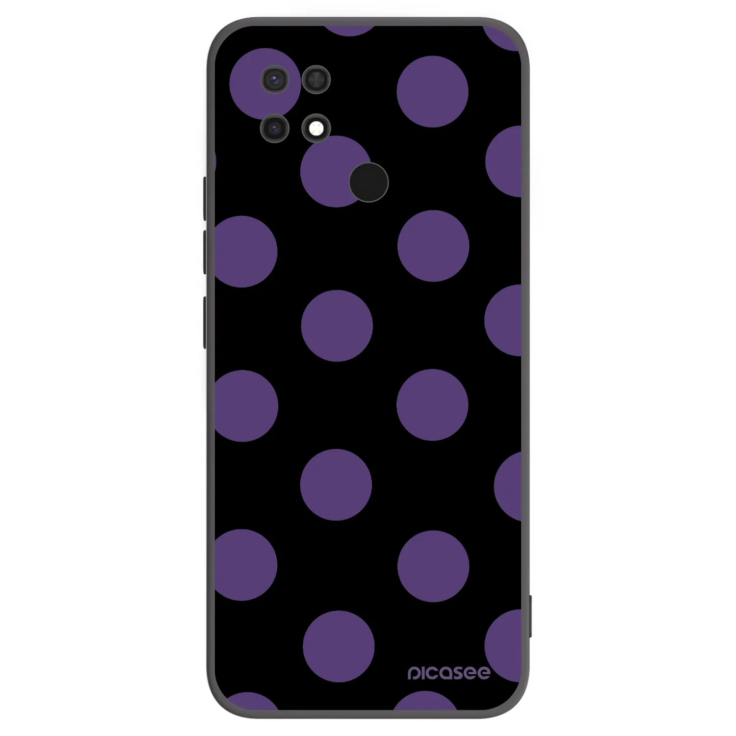 Picasee silikonový černý obal pro Xiaomi Redmi 10C - Big flickers