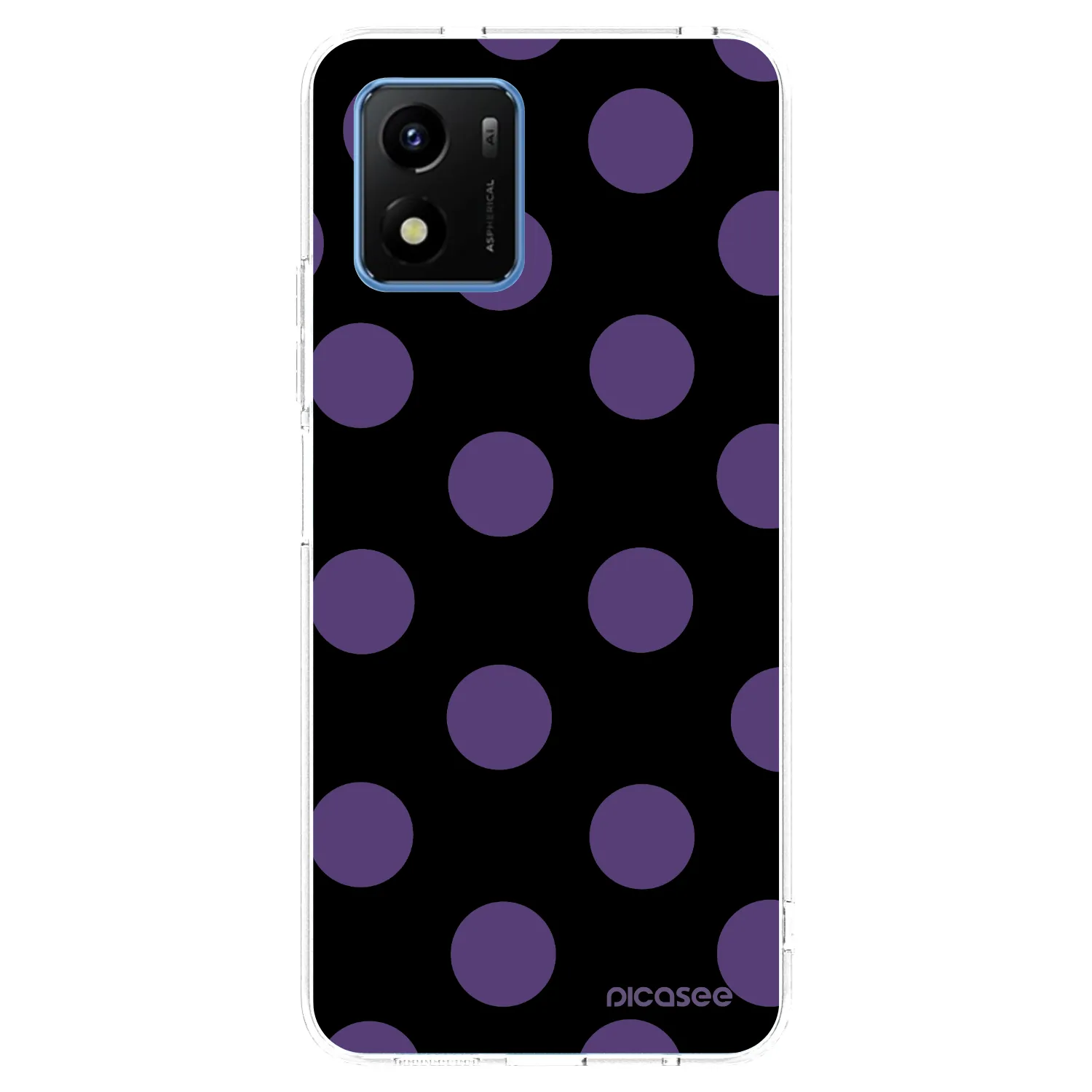 Picasee silikonový průhledný obal pro Vivo Y01 - Big flickers