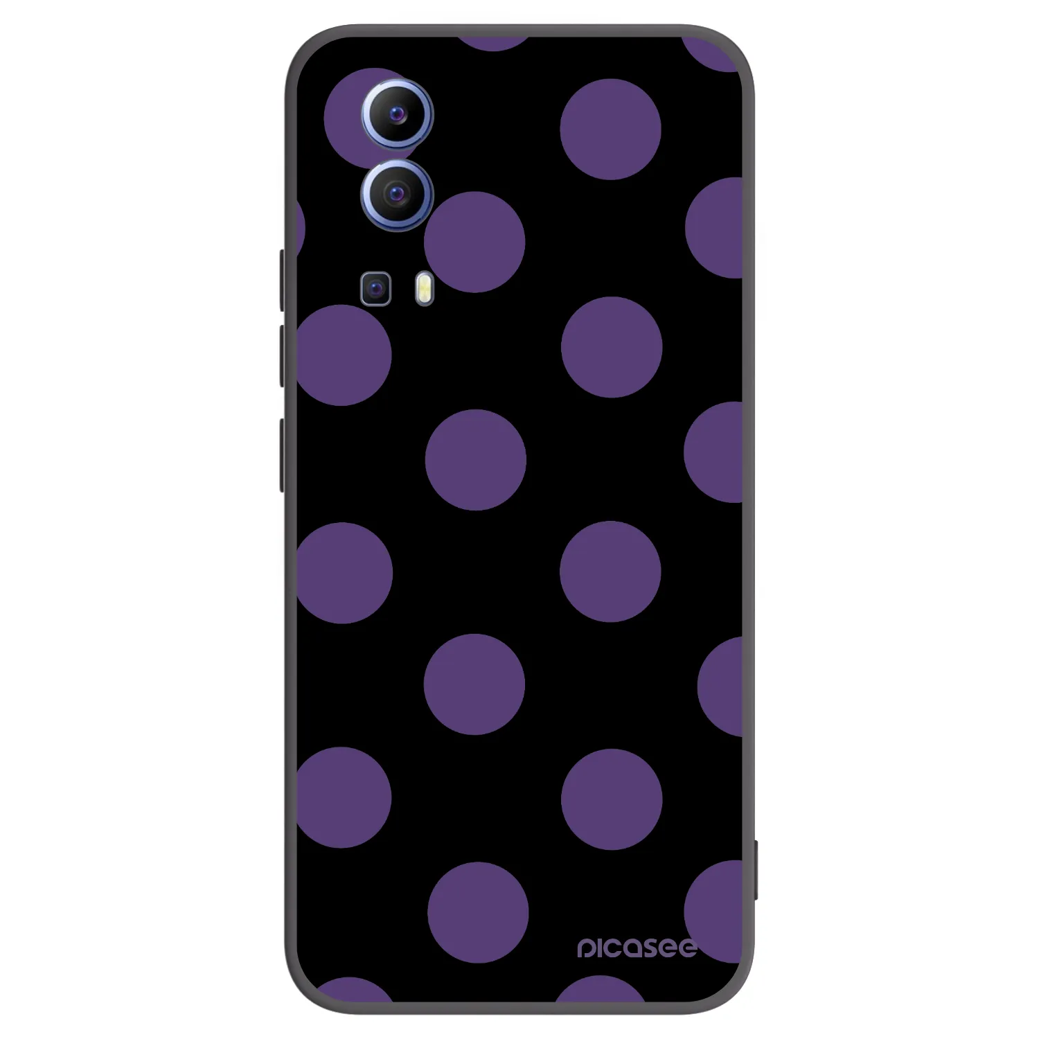 Picasee silikonový černý obal pro Vivo Y52 5G - Big flickers