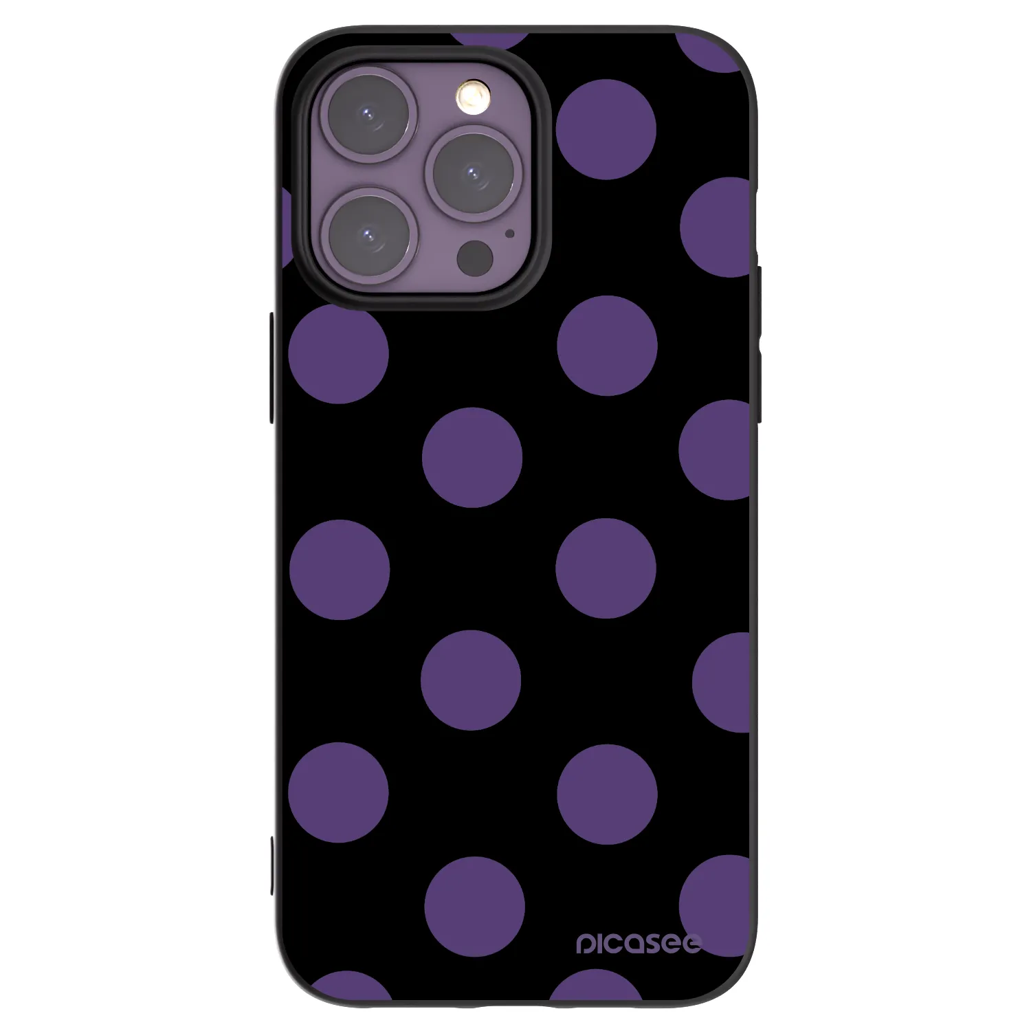 Picasee silikonový černý obal pro Apple iPhone 14 Pro Max - Big flickers