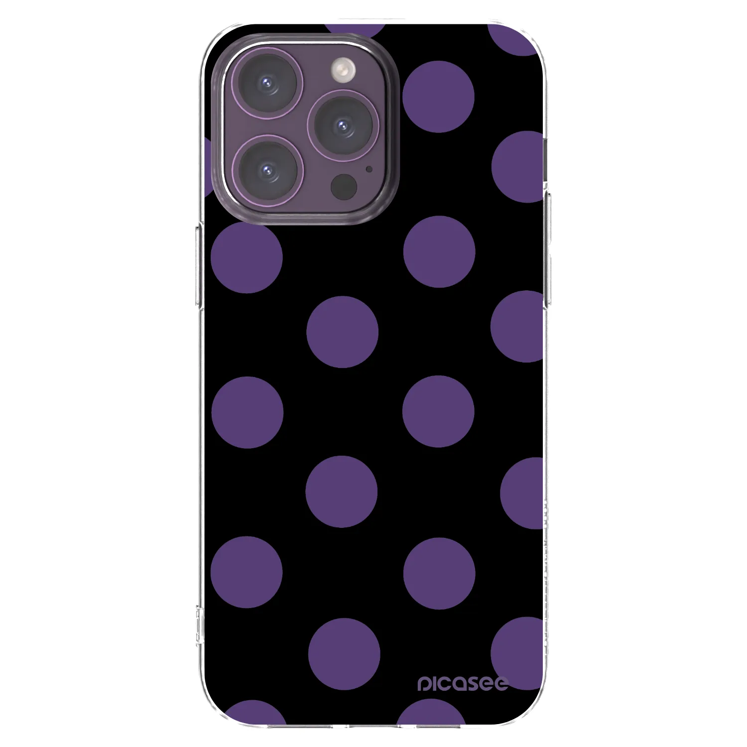 Picasee silikonový průhledný obal pro Apple iPhone 14 Pro Max - Big flickers