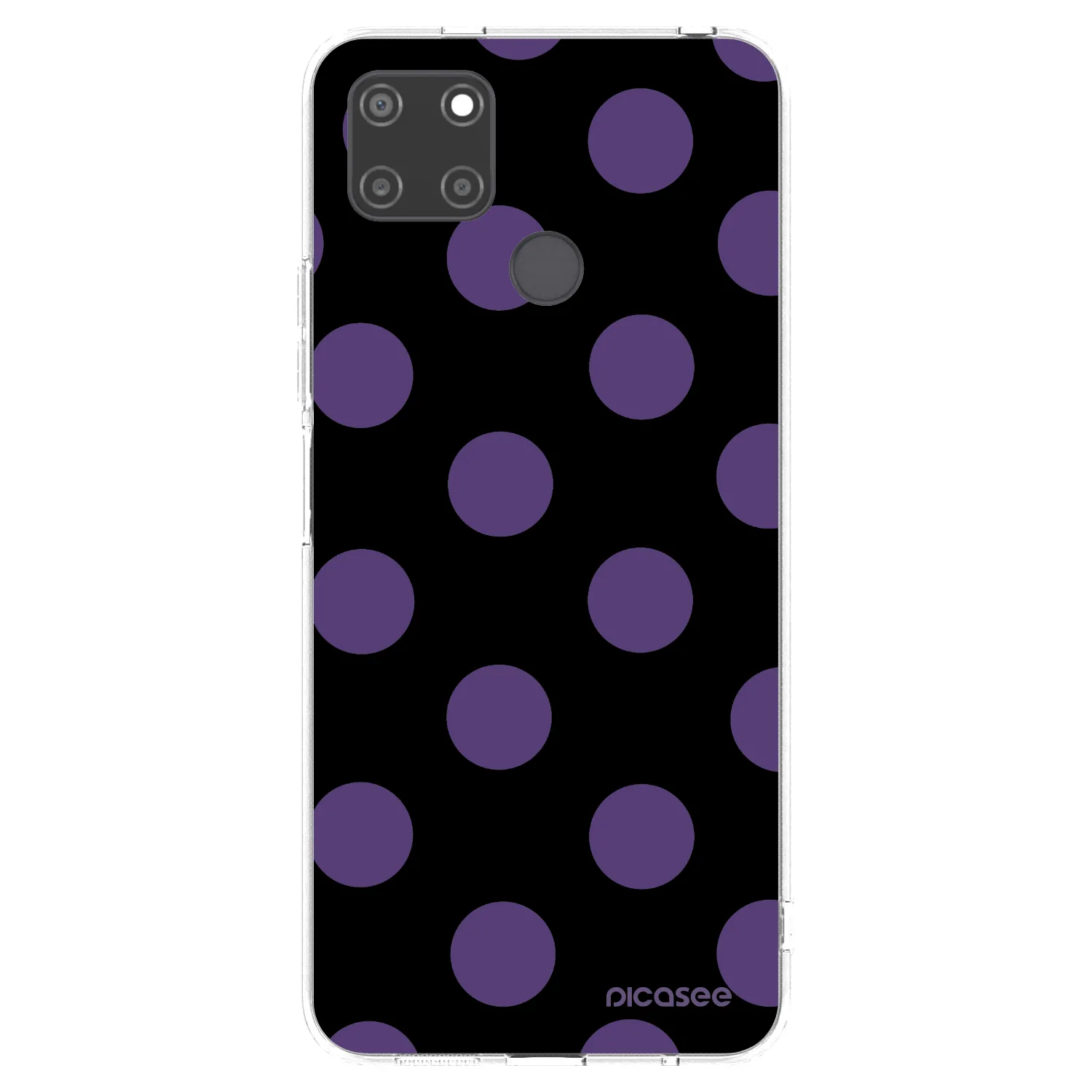 Picasee silikonový průhledný obal pro Realme C21Y - Big flickers