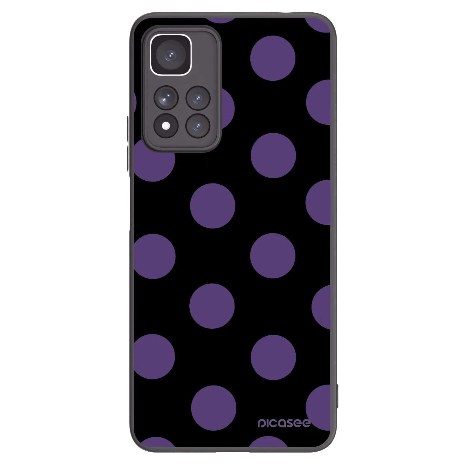 Picasee silikonový černý obal pro Xiaomi Redmi Note 11 Pro+ 5G - Big flickers