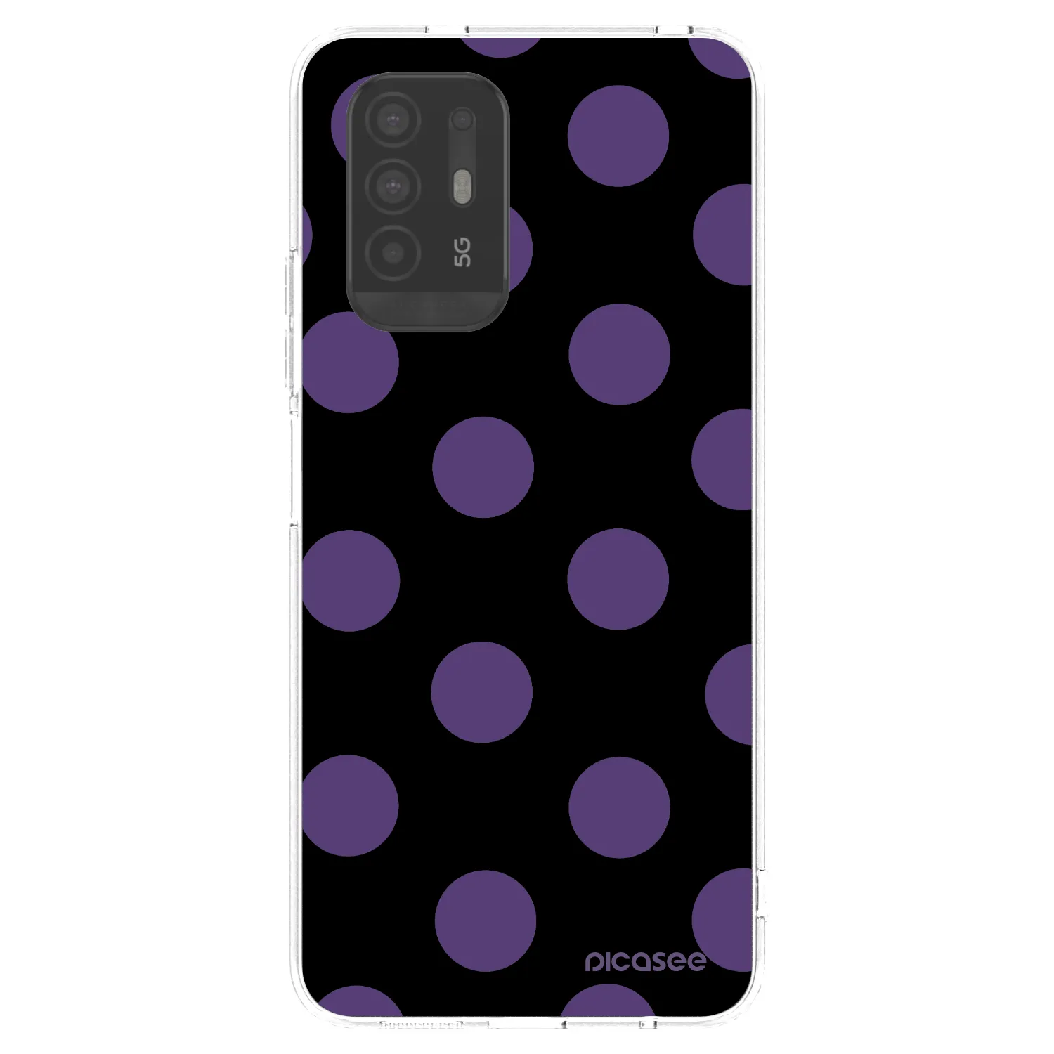 Picasee silikonový průhledný obal pro OPPO A94 5G - Big flickers