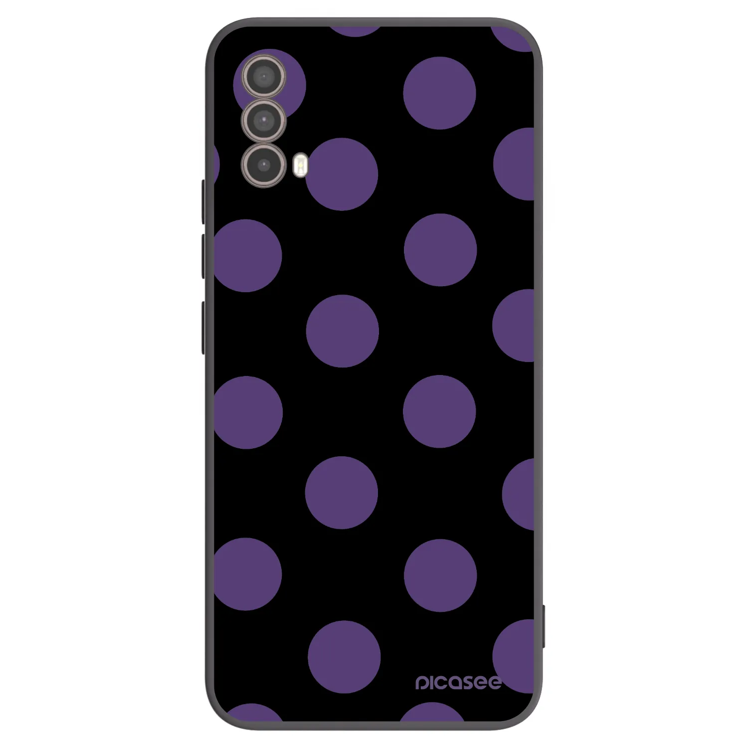 Picasee silikonový černý obal pro Motorola Moto E40 - Big flickers
