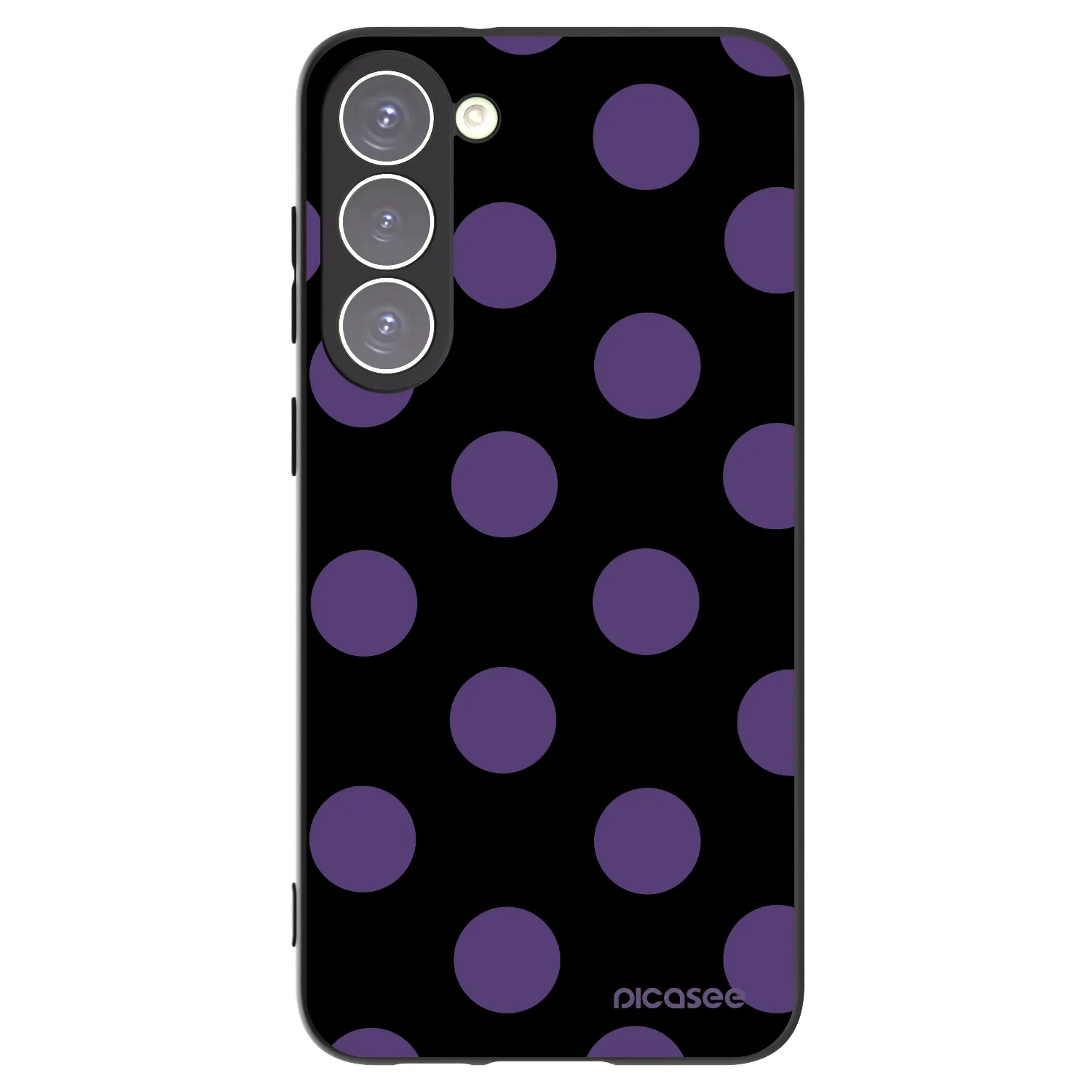 Picasee silikonový černý obal pro Samsung Galaxy S23+ 5G - Big flickers