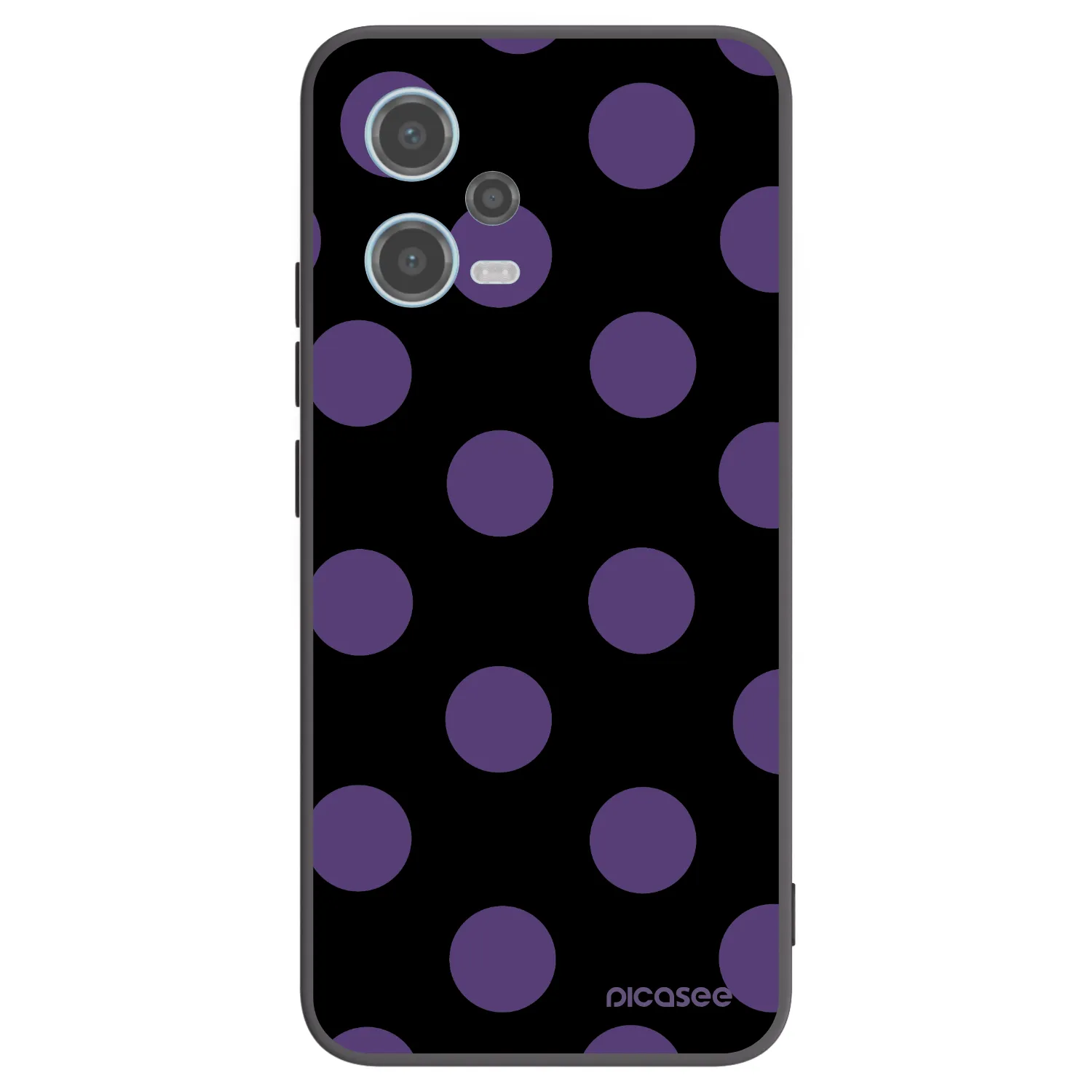 Picasee silikonový černý obal pro Xiaomi Redmi Note 12 5G - Big flickers