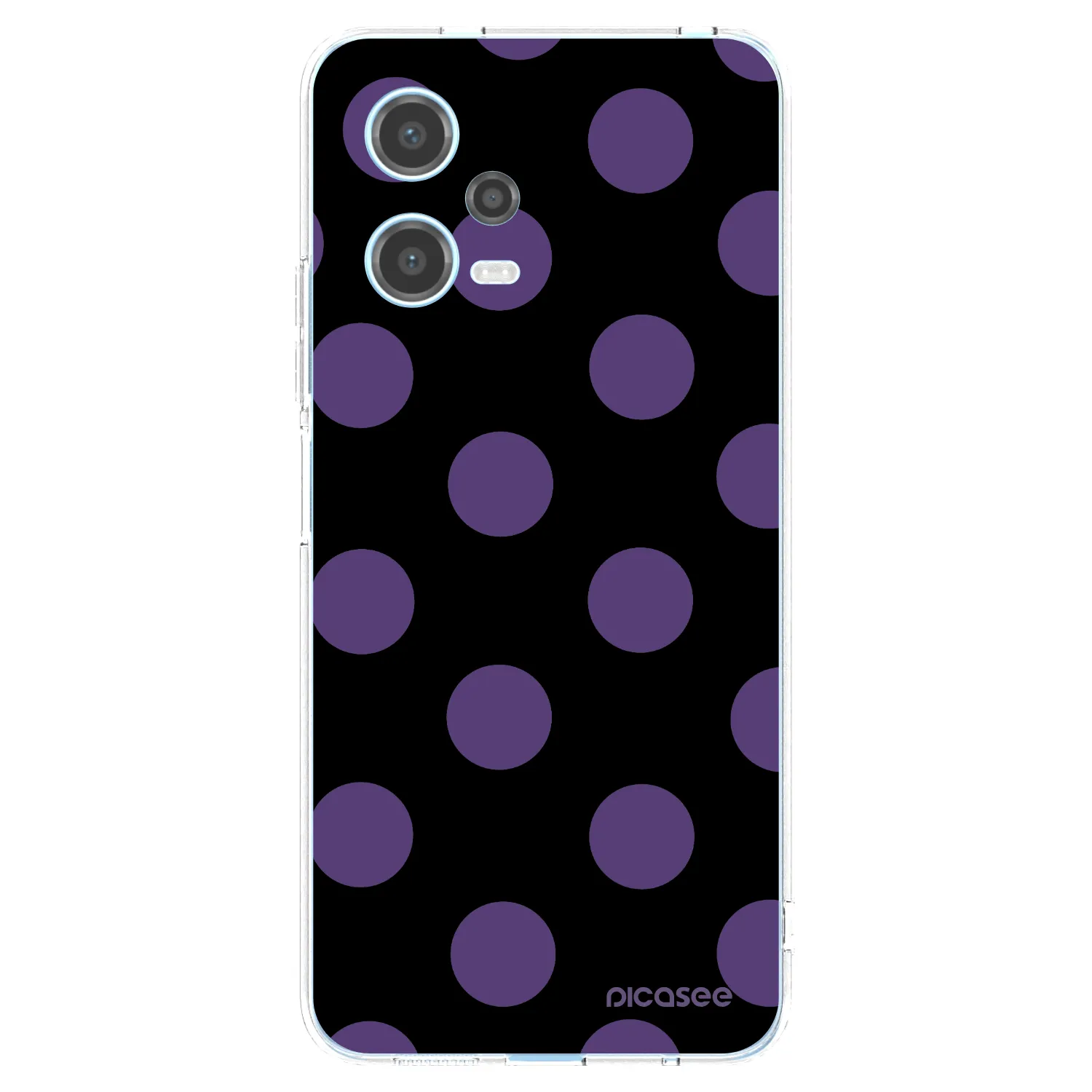 Picasee silikonový průhledný obal pro Xiaomi Redmi Note 12 5G - Big flickers