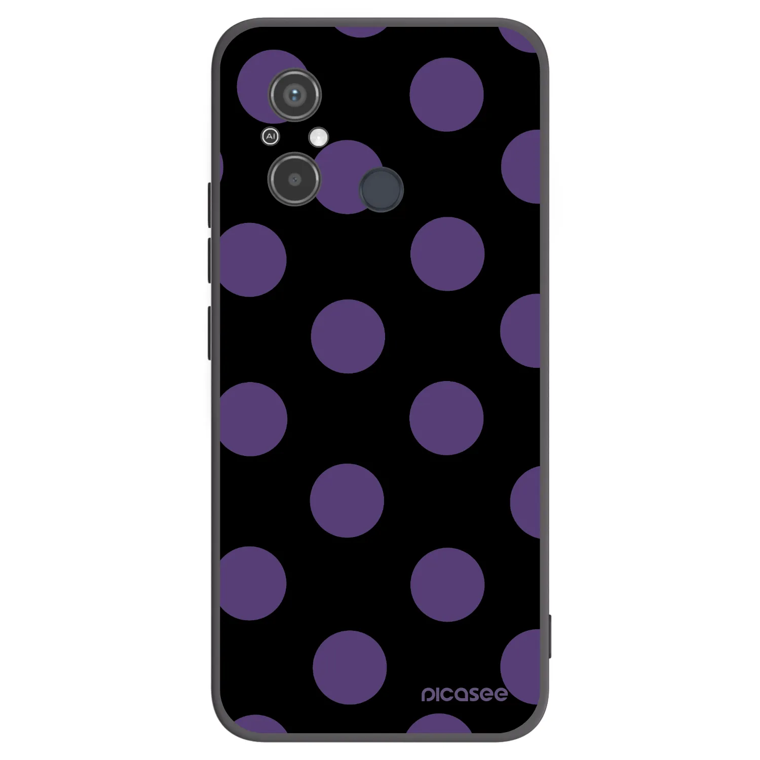 Picasee silikonový černý obal pro Xiaomi Redmi 12C - Big flickers