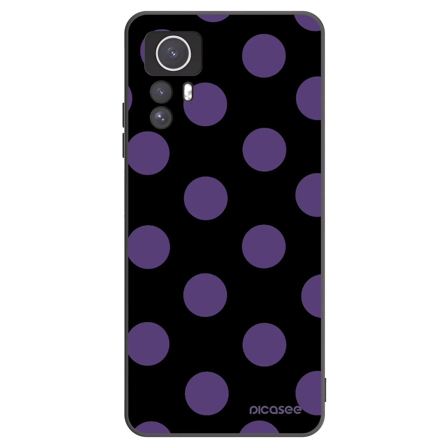 Picasee silikonový černý obal pro Xiaomi Redmi Note 12S - Big flickers